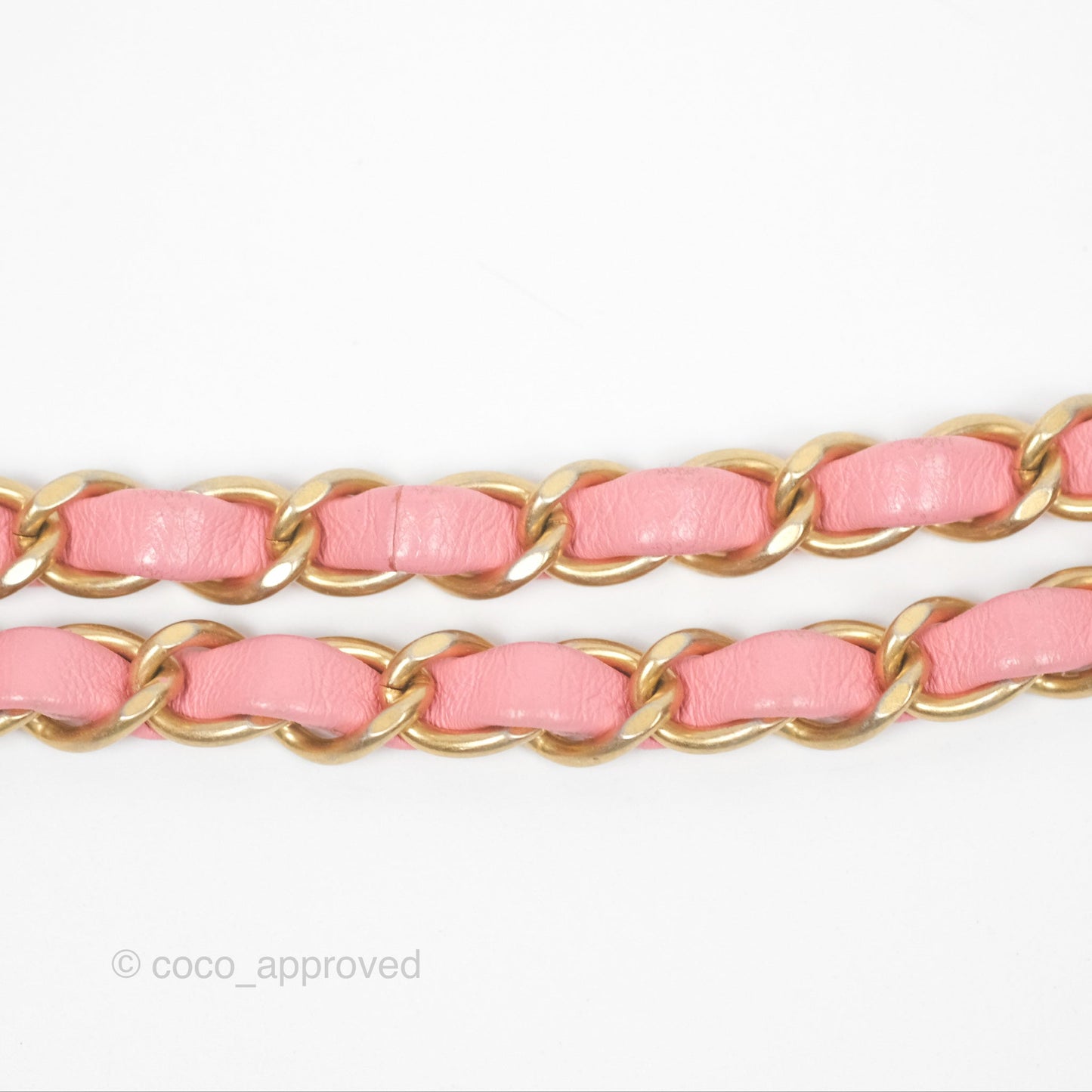 Chanel Mini Square Pink Lambskin Aged Gold Hardware