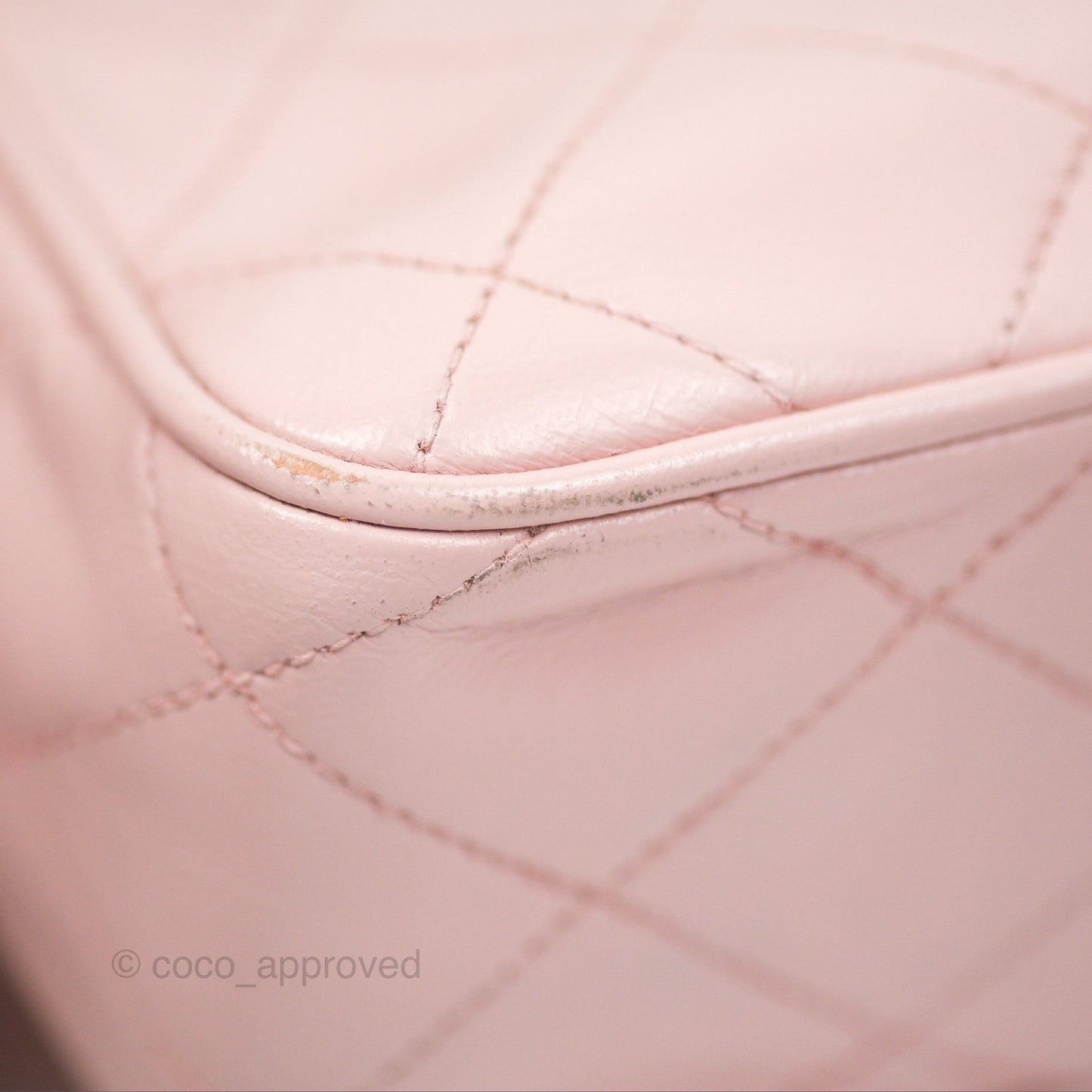 Chanel Vintage Camera Bag Pink Lambskin Gold Hardware