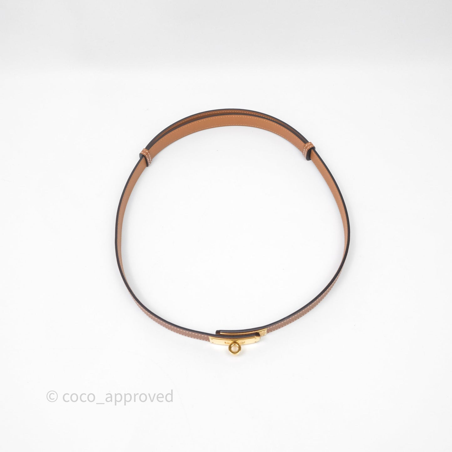 Hermès Kelly Buckle Belt Gold 37 Epsom Gold Hardware