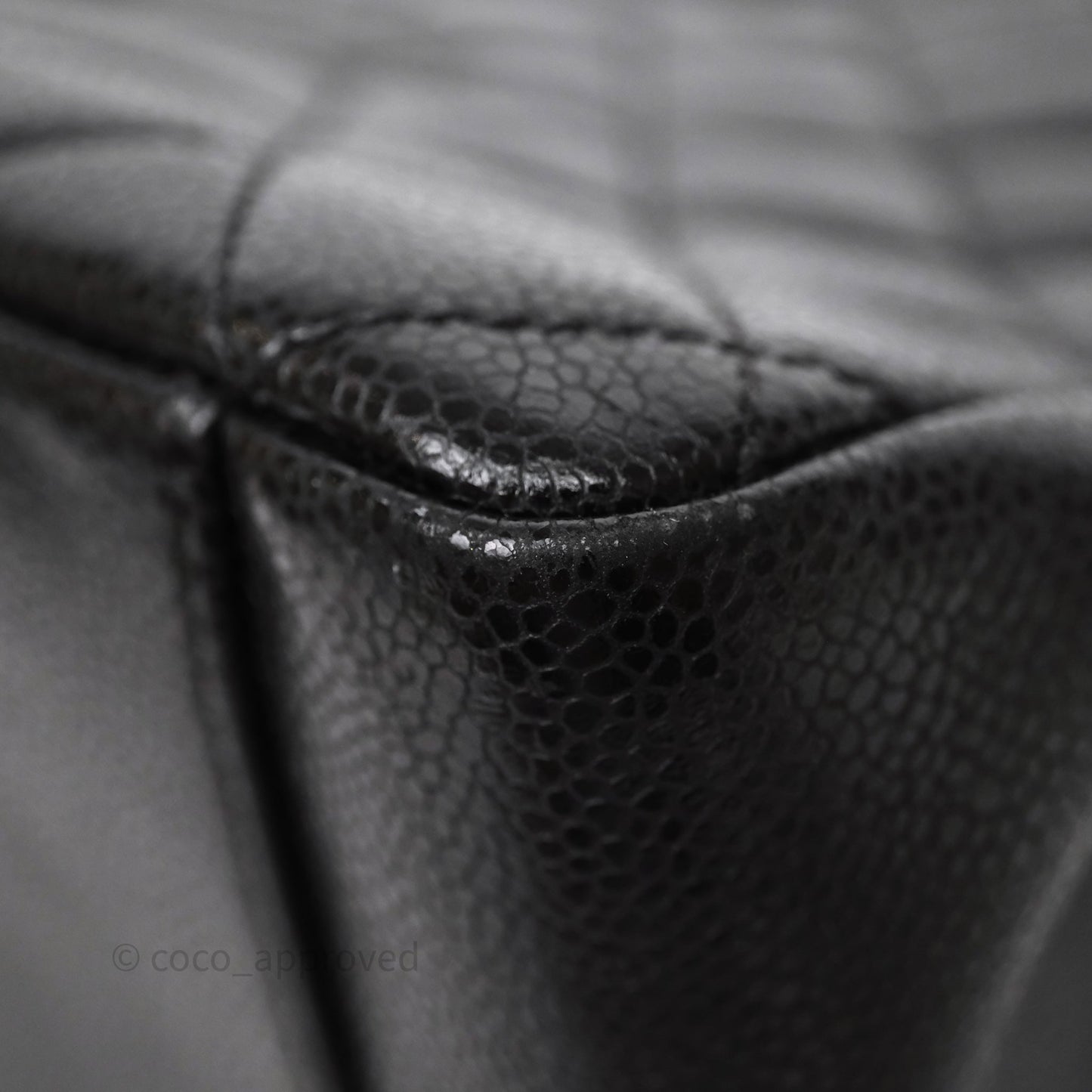 Chanel GST Black Caviar Silver Hardware