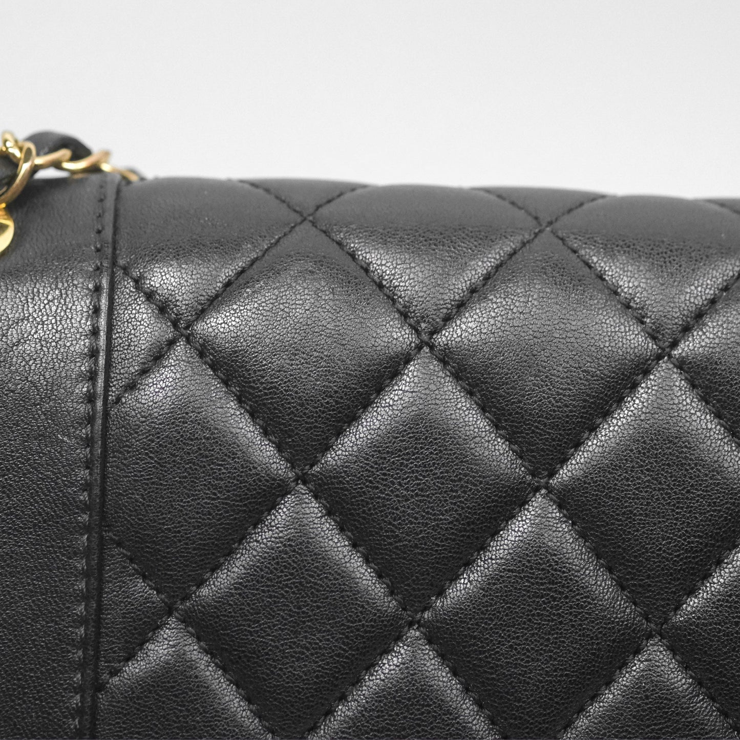 Chanel Mademoiselle Flap Bag Black Calfskin Gold Hardware