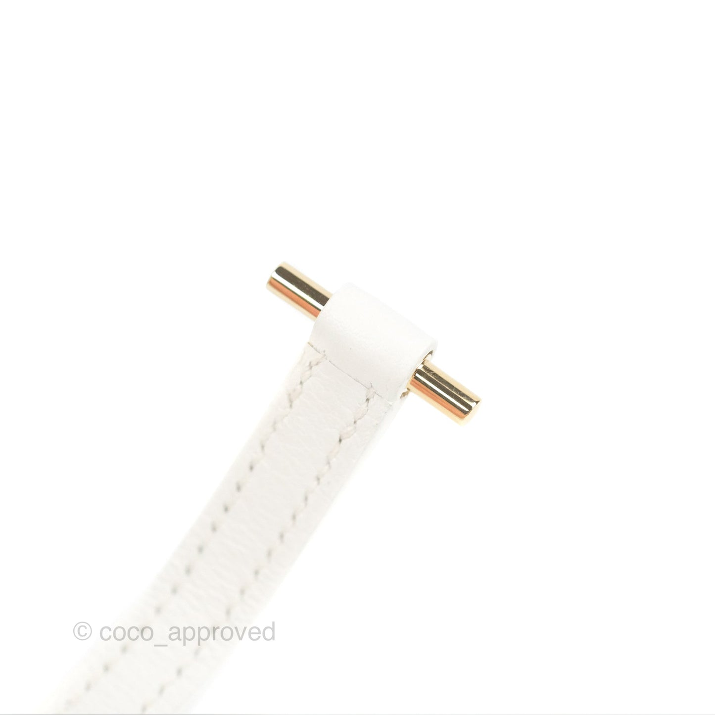 Hermès Roulis Mini 18 New White Evercolor Permabrass Hardware