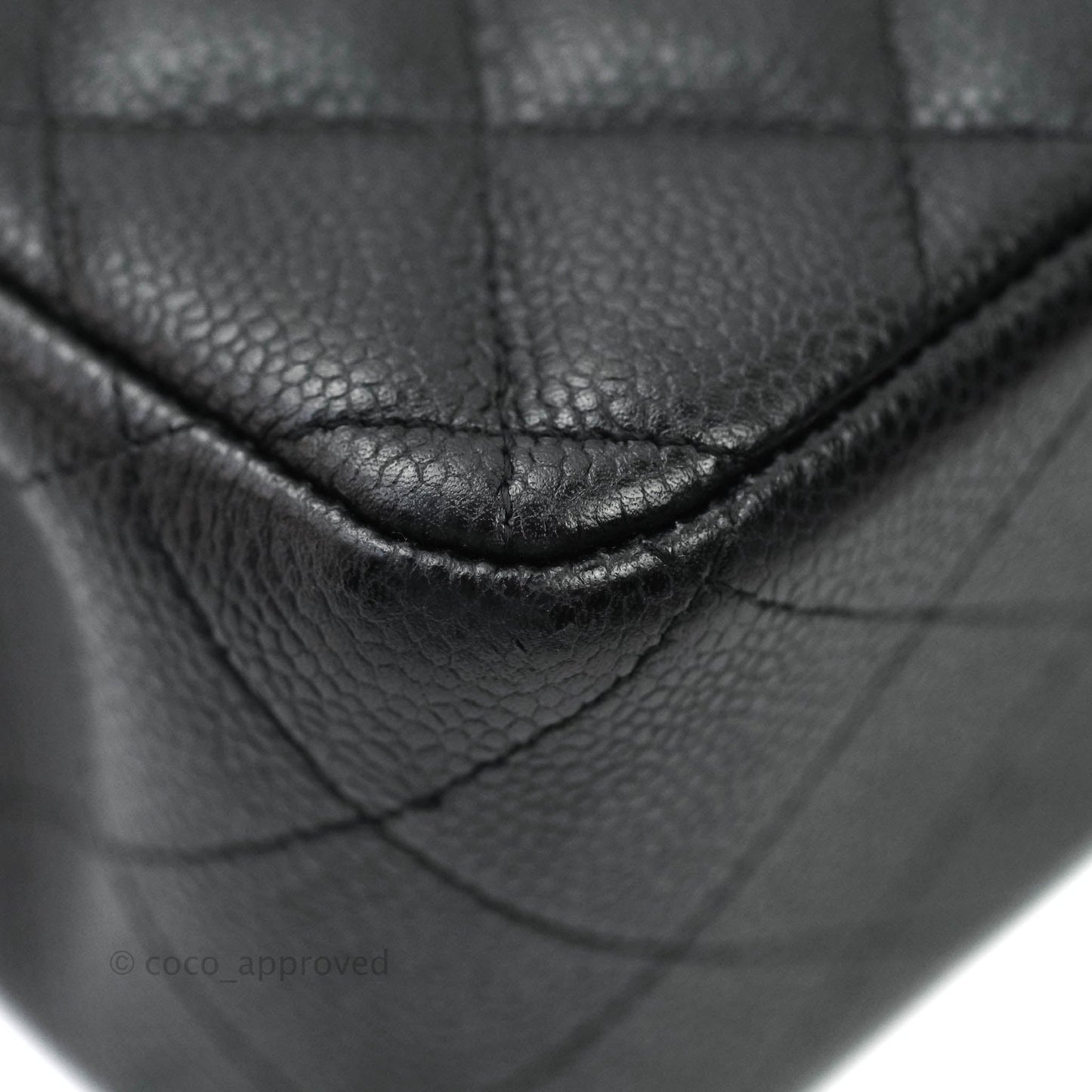 Chanel Jumbo Double Flap Black Caviar Silver Hardware⁣⁣