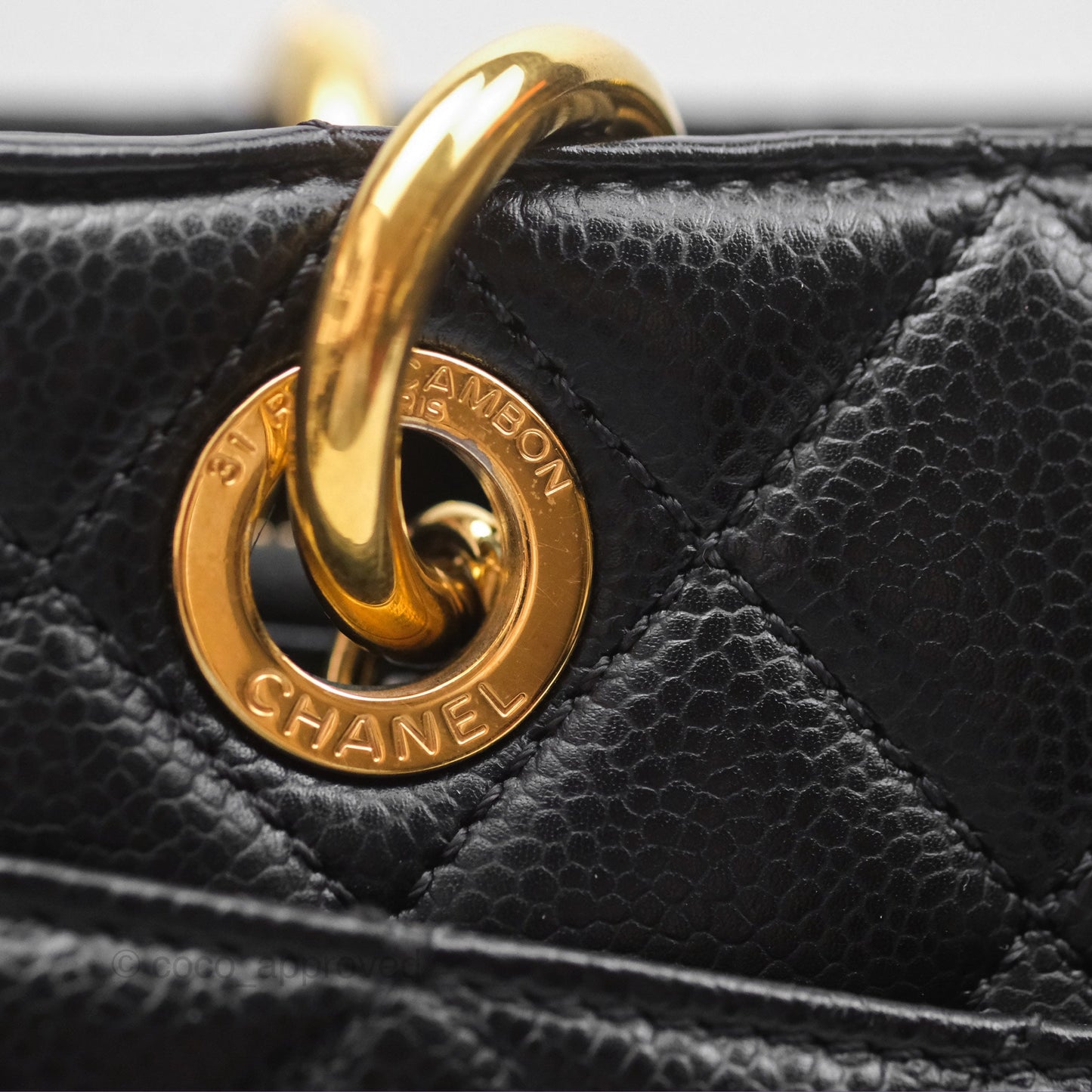 Chanel GST Black Caviar Gold Hardware