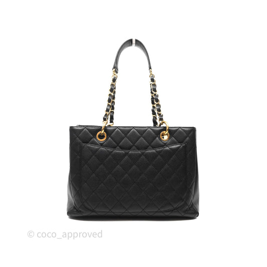 Chanel GST Black Caviar Gold Hardware