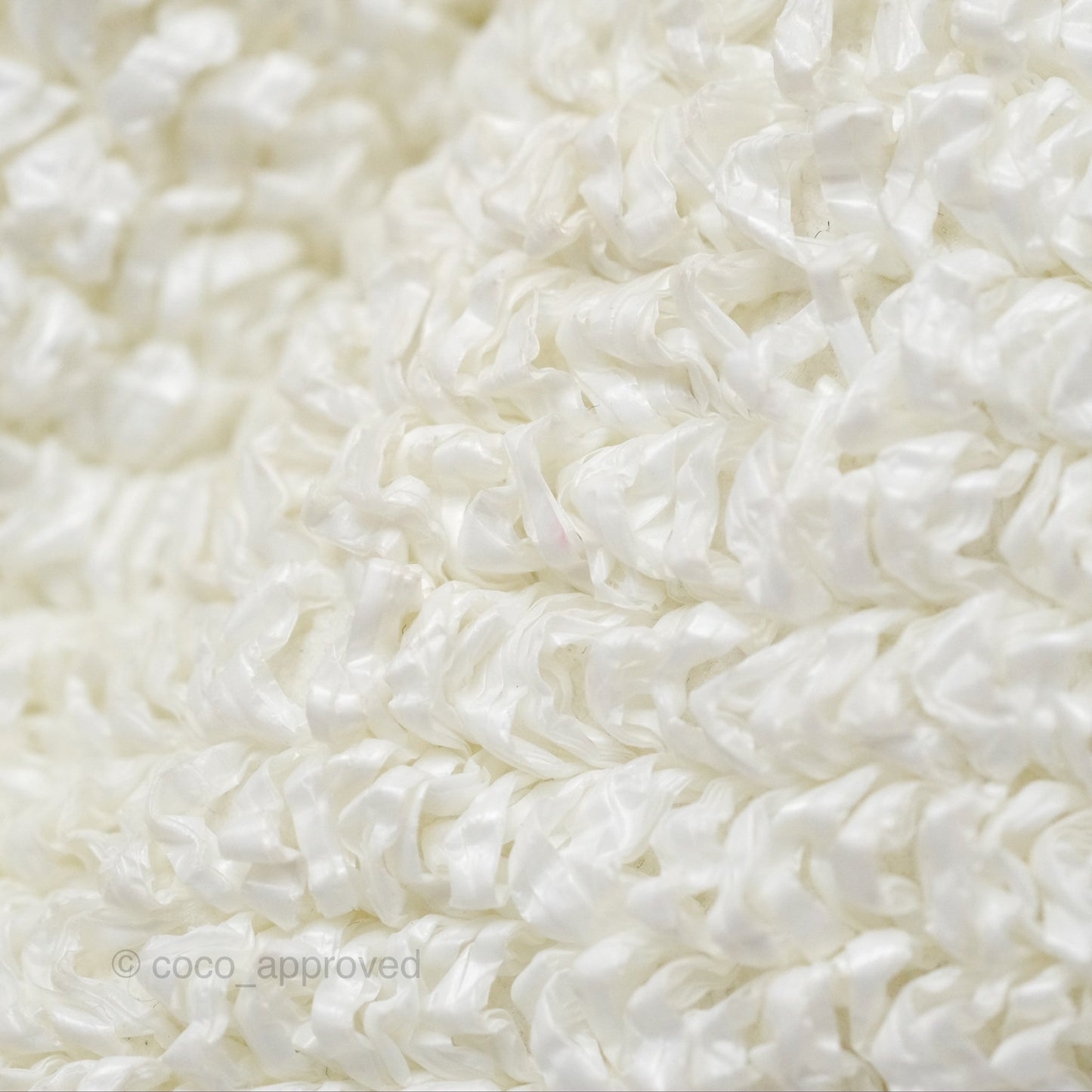 Bottega Veneta The Mini Pouch Boucle Raffia White