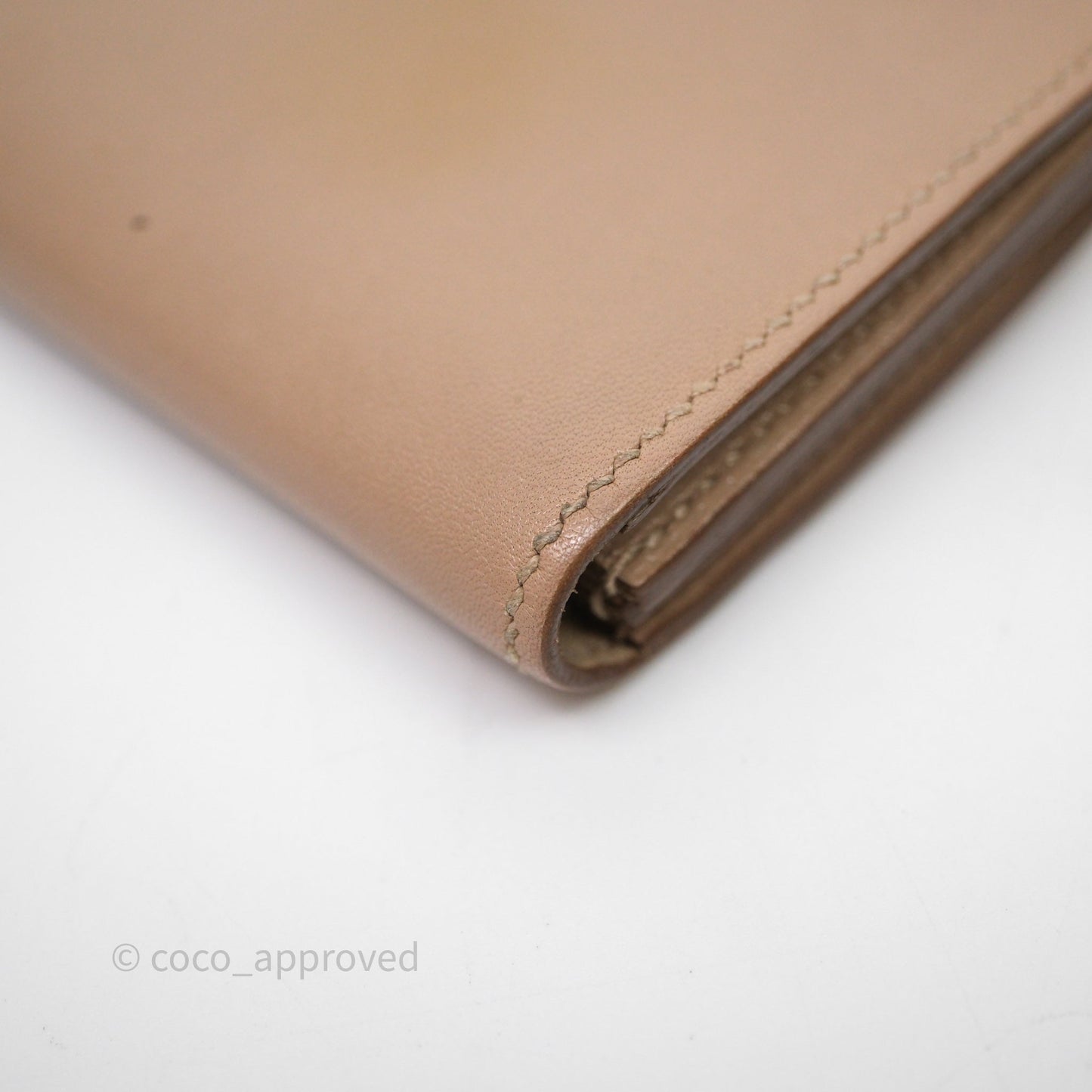 Hermès Bearn Card Holder Taupe 16 Swift Palladium Hardware