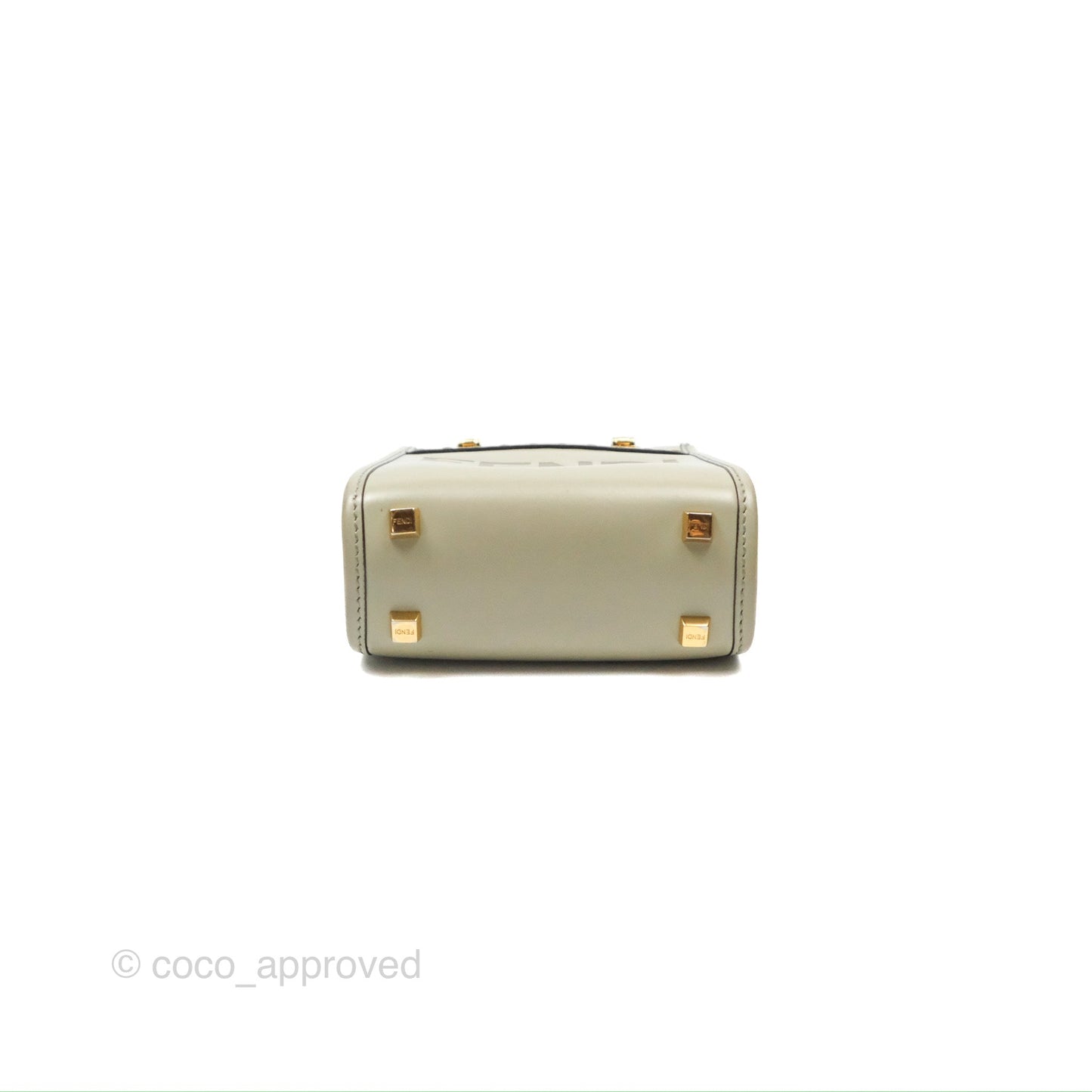 Fendi Mini Sunshine Shopper Bag Green Tea Tortoiseshell-effect Handle