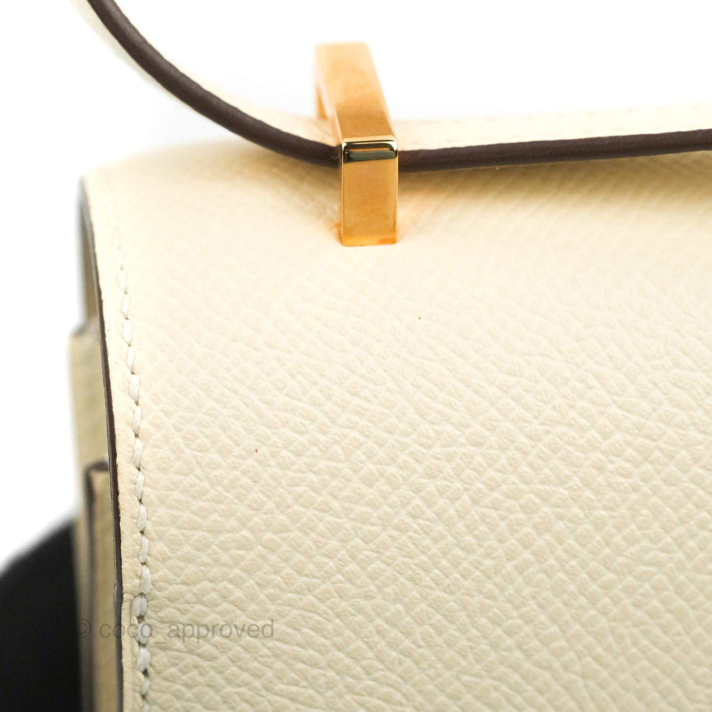 Hermès Constance Mini 18cm Nata Epsom Rose Gold Hardware