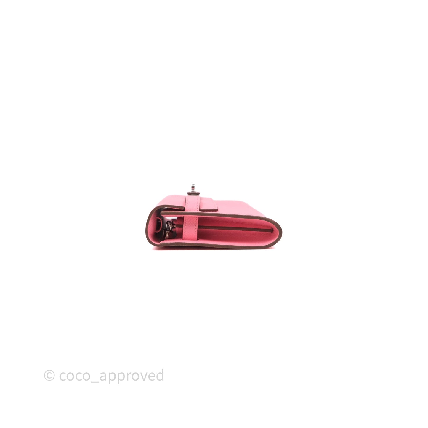 Hermès Kelly To Go Wallet Rose Confetti Epsom Palladium Hardware