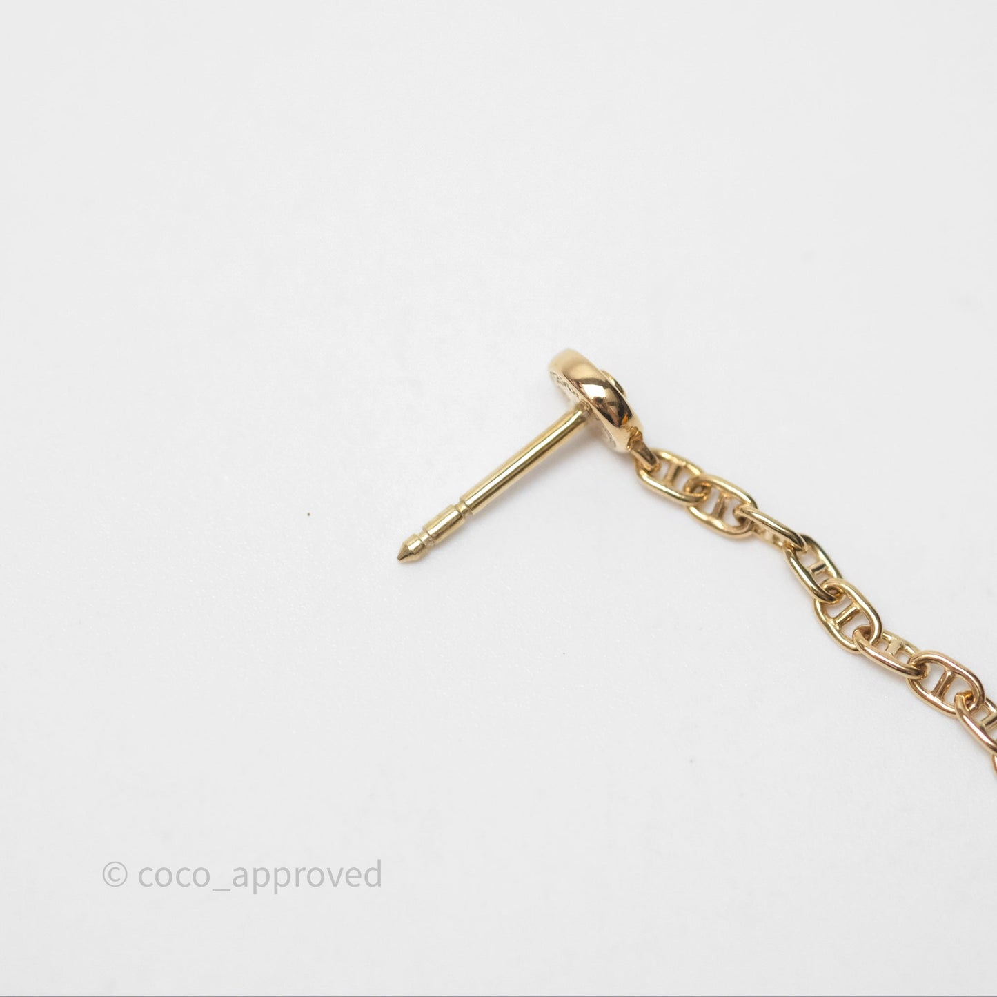 Hermès Farandole Drop Earrings 18K Rose Gold Diamond TPM