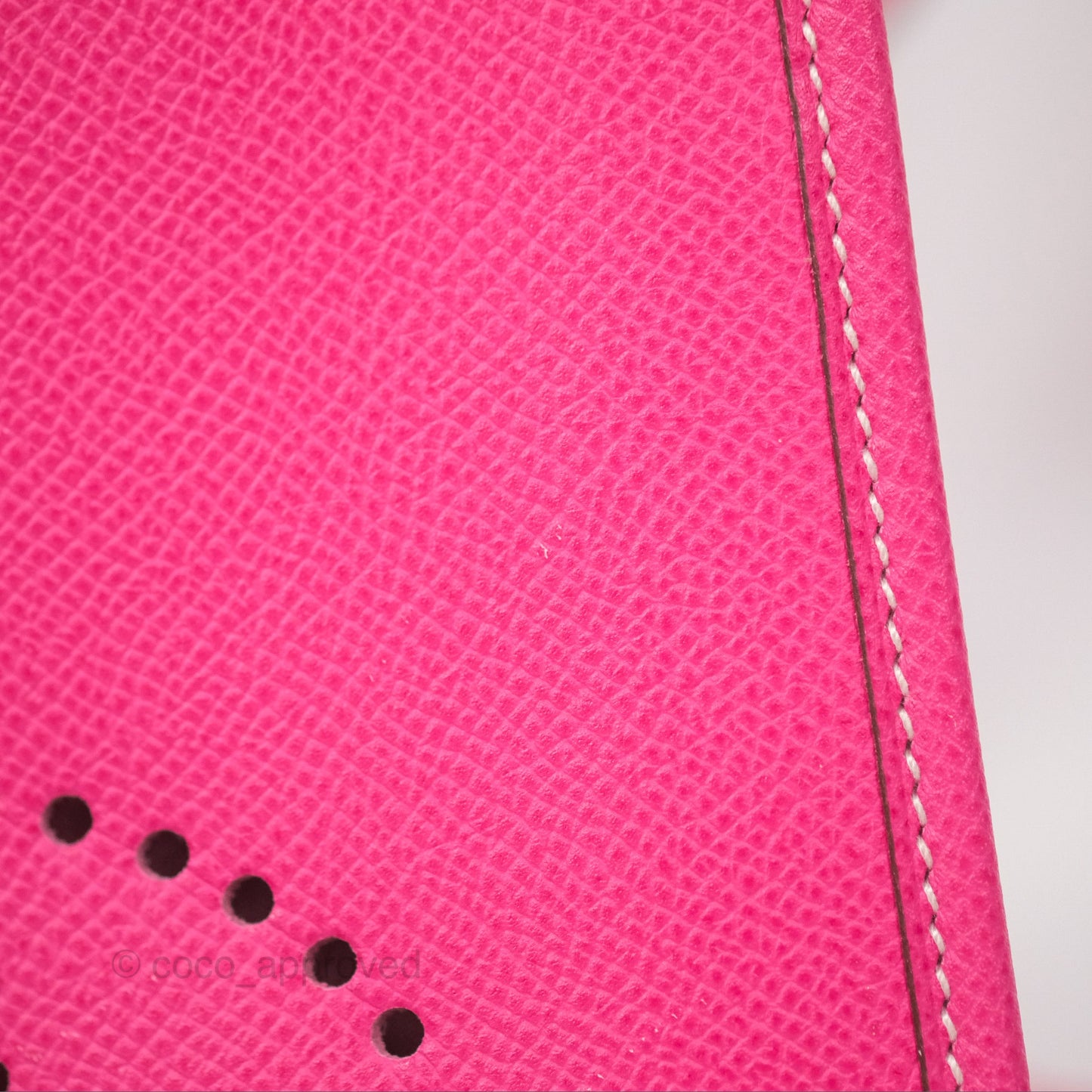 Hermès Mini Evelyne 16 Hot Pink Epsom Palladium Hardware