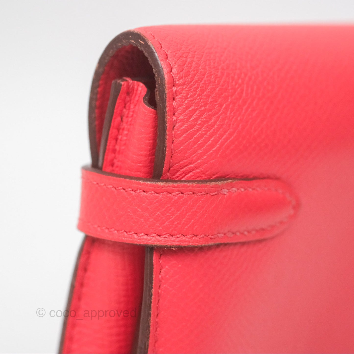 Hermès Kelly Wallet Pink Epsom Palladium Hardware