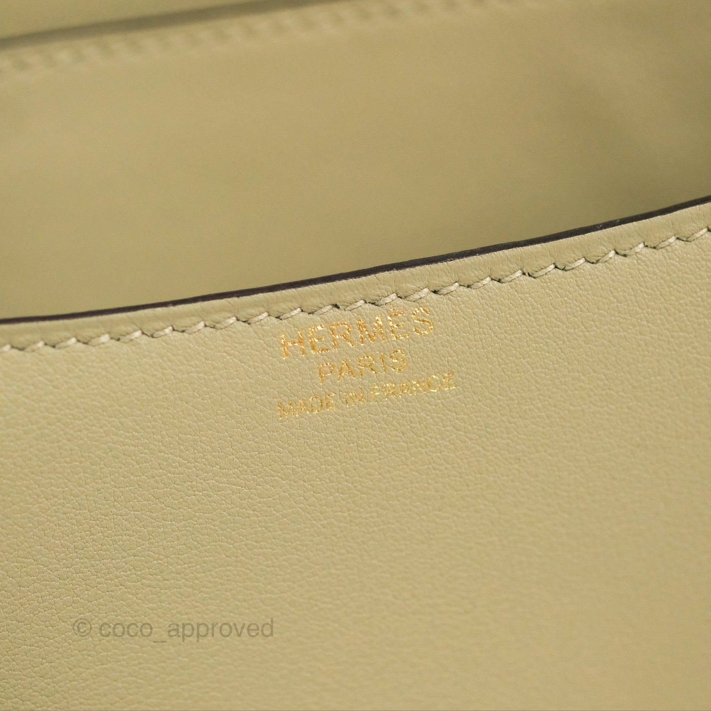 Hermès Constance 24 Sauge Swift Gold Hardware