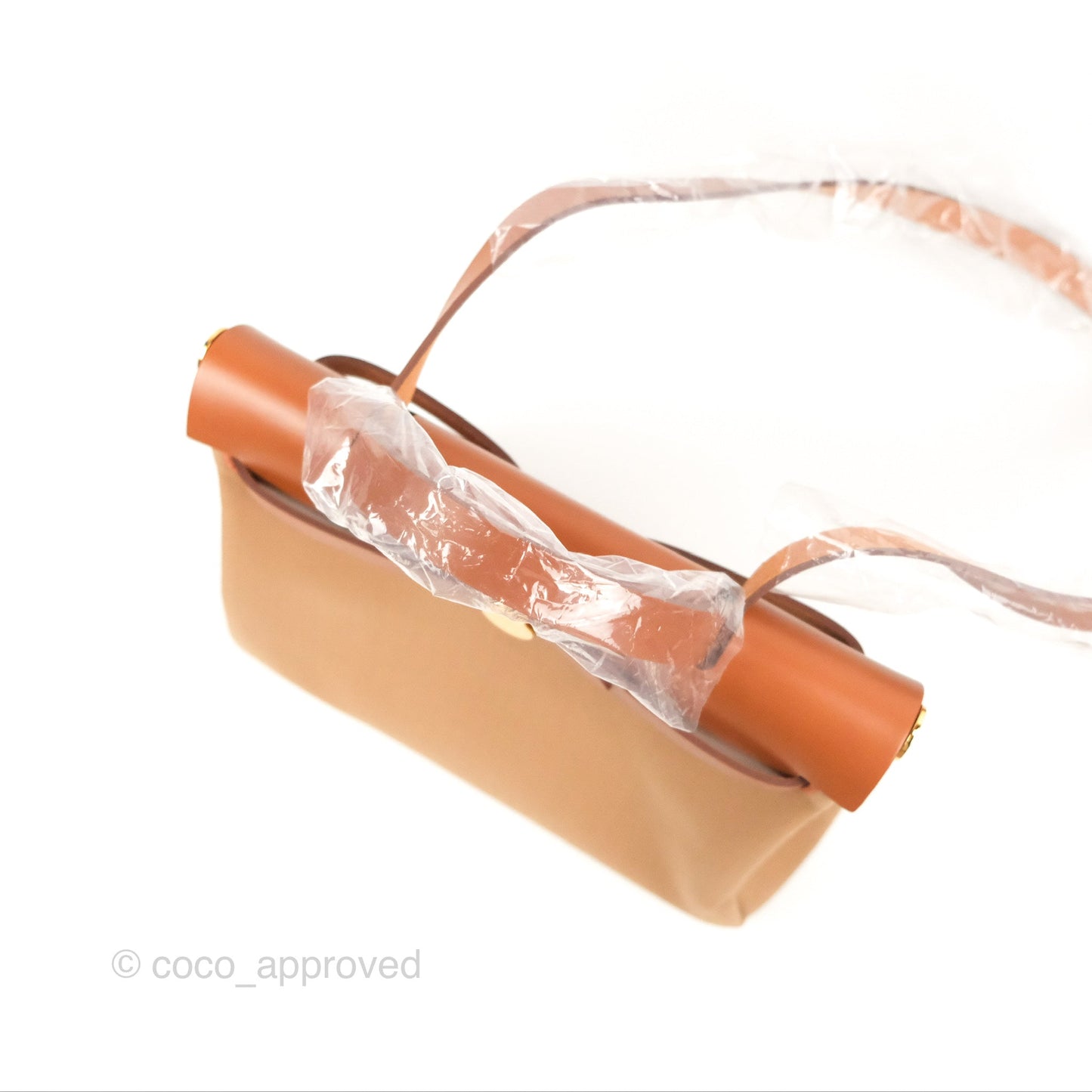 Hermès Herbag Zip Retourne 31 Chai 0M/Fauve 34 Canvas Gold Hardware