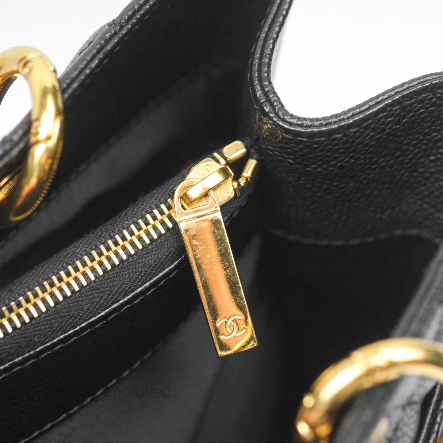 Chanel GST Black Caviar Gold Hardware