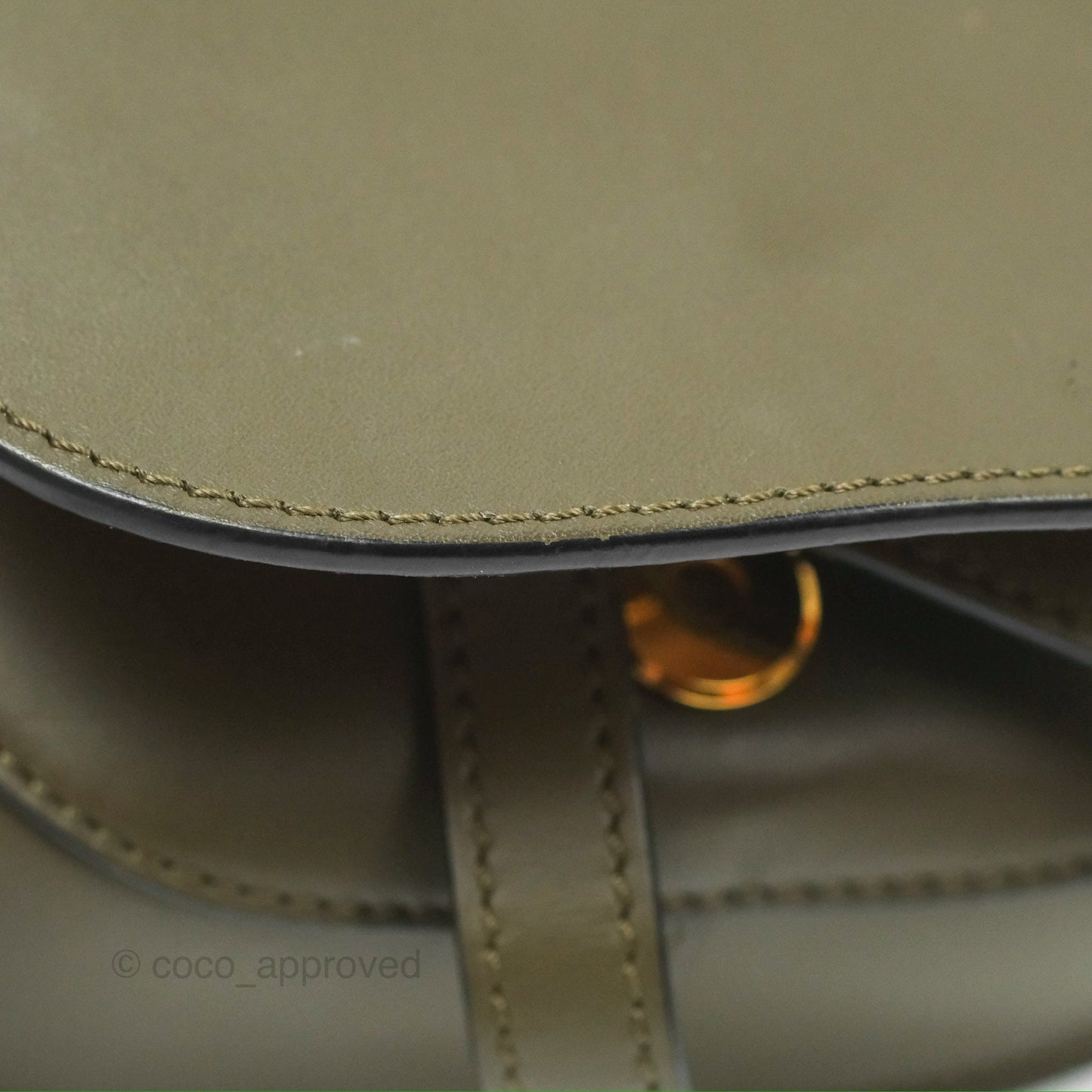 Loewe Mini Gate Dual Bag Soft Calfskin & Jacquard Strap Autumn Green