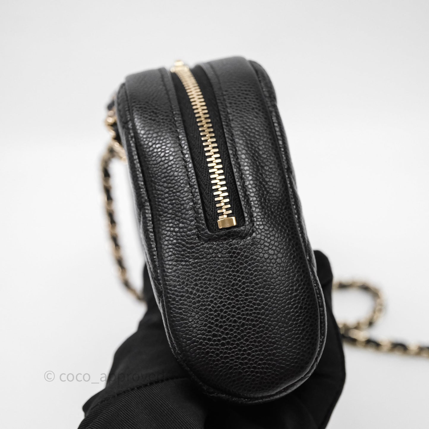 Chanel Clutch with Chain Caviar Black Gold Hardware
