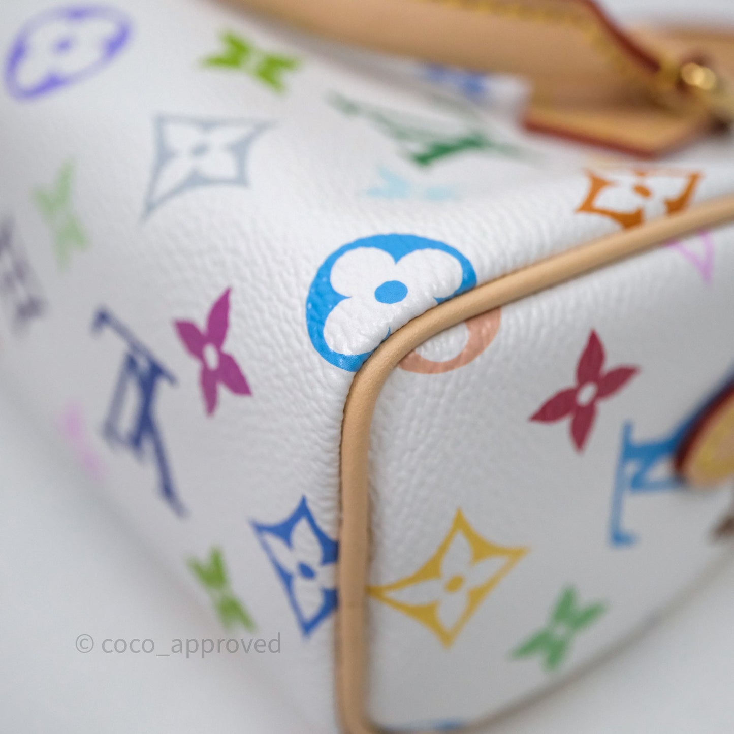 LV x TM Speedy Nano Speedy Multicolore Blanc Monogram Canvas