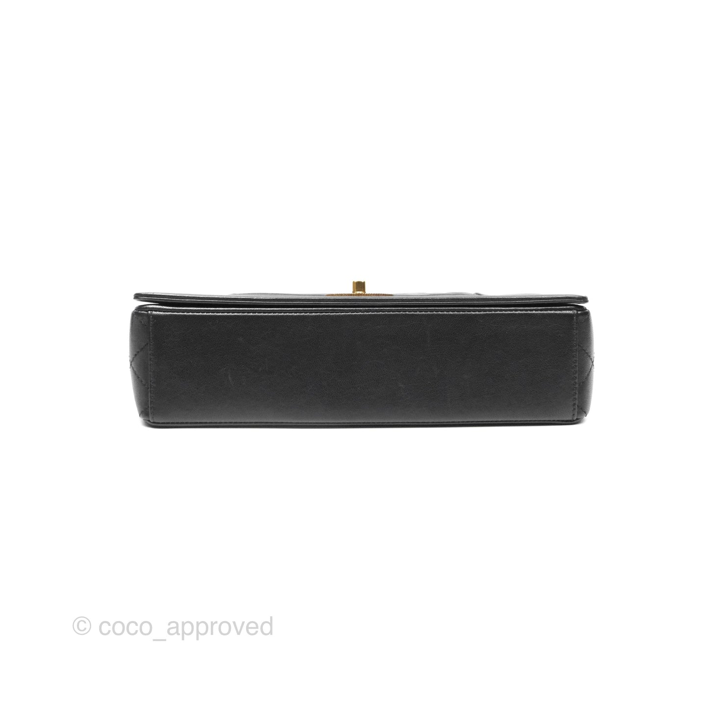 Chanel Mademoiselle Flap Bag Black Calfskin Gold Hardware
