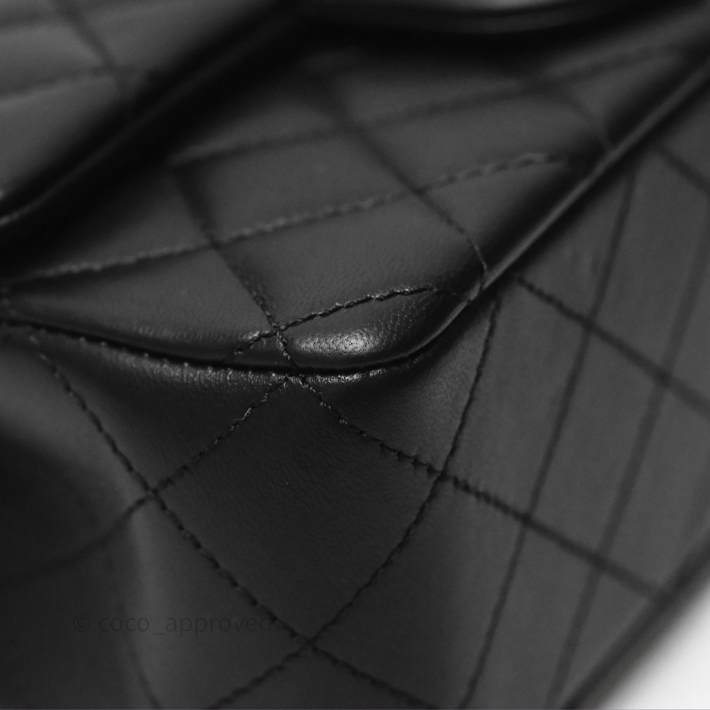 Chanel Mini Rectangular Pearl Crush Quilted Black Lambskin Aged Gold Hardware