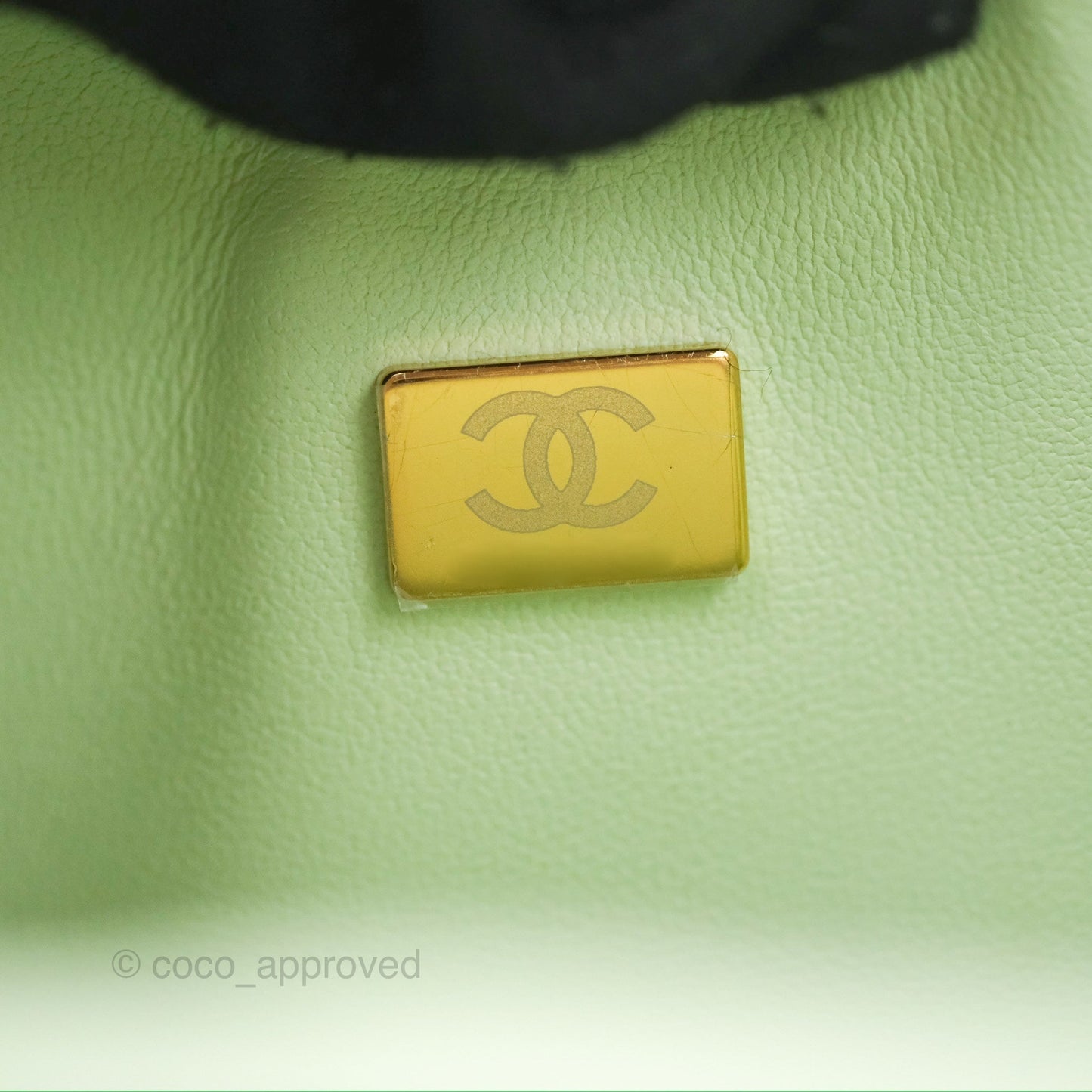 Chanel Small Quilted Classic Flap Mint Green Caviar Gold Hardware 22C