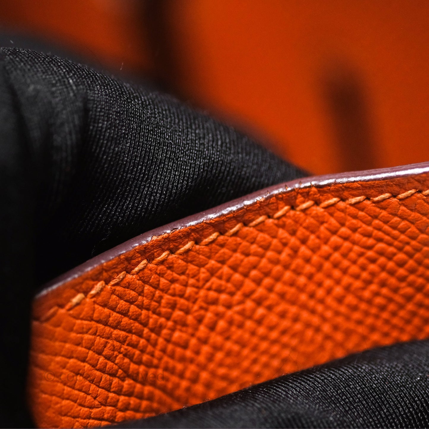 Hermès Birkin 30 Retourne Orange Epsom Palladium Hardware