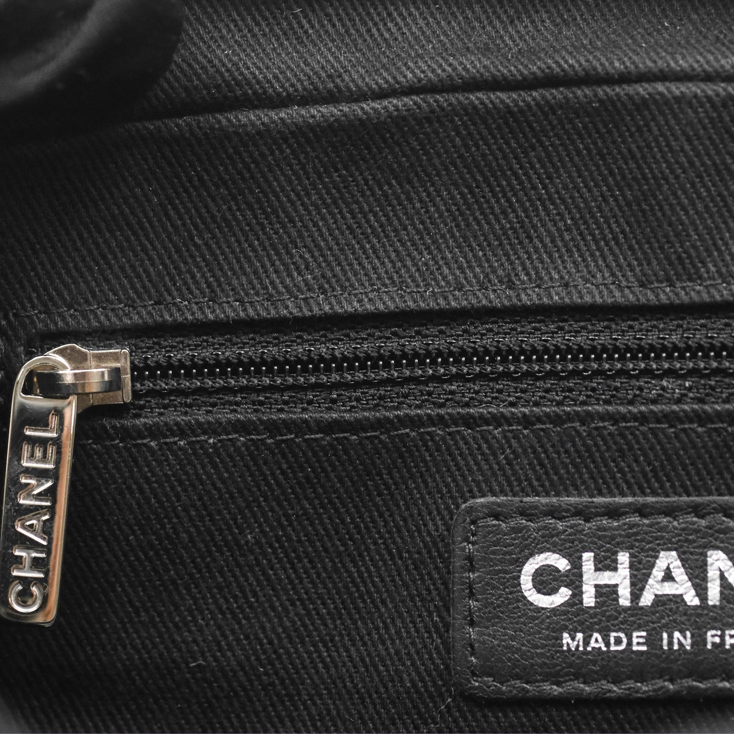Chanel Quilted Easy Flap Bag Black Caviar Silver Hardware