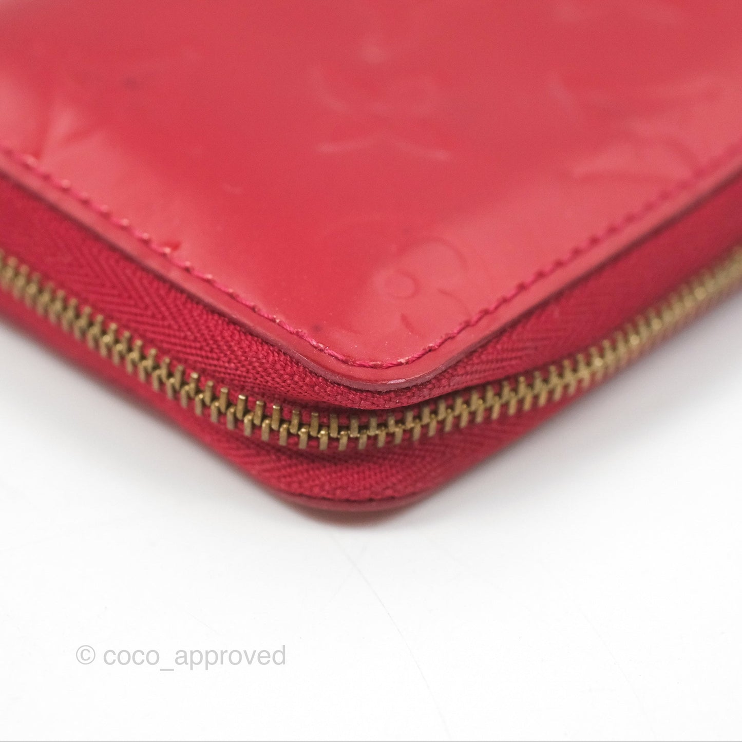 Louis Vuitton Vernis Zippy Coin Purse Rouge Grenadine Patent