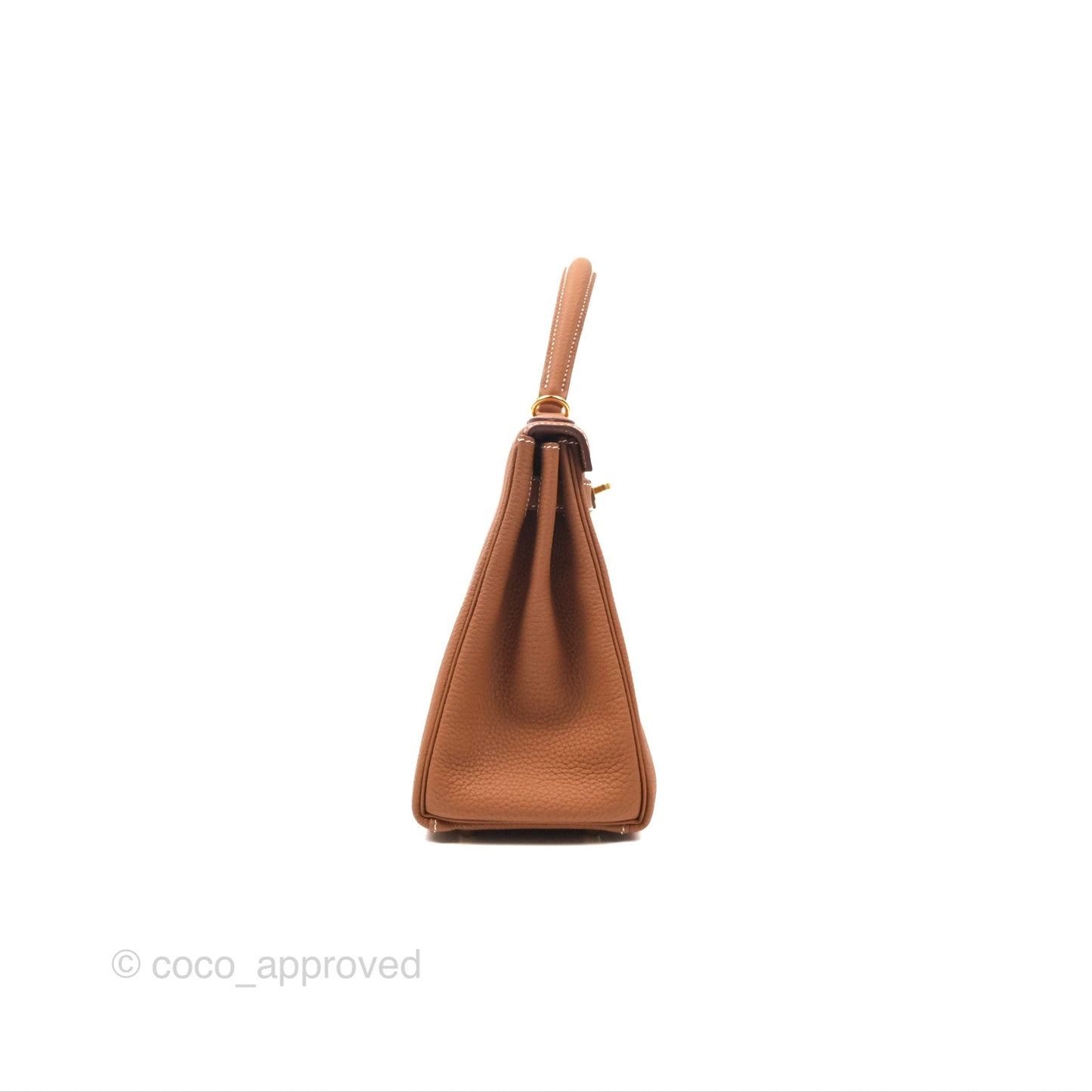 Hermès Kelly 28 Retourne Gold Togo Gold Hardware
