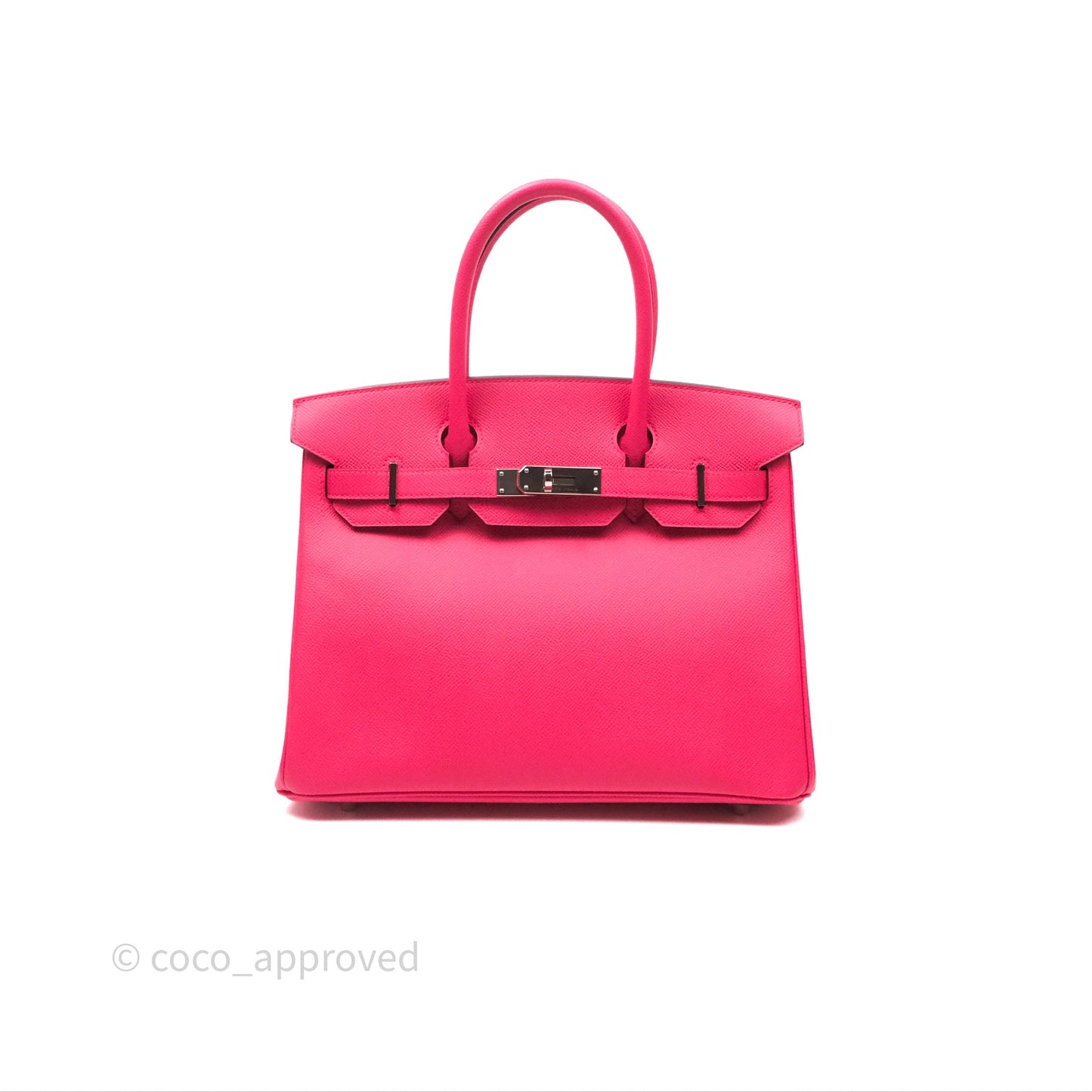Hermès Birkin 30 Framboise 90 Epsom Palladium Hardware