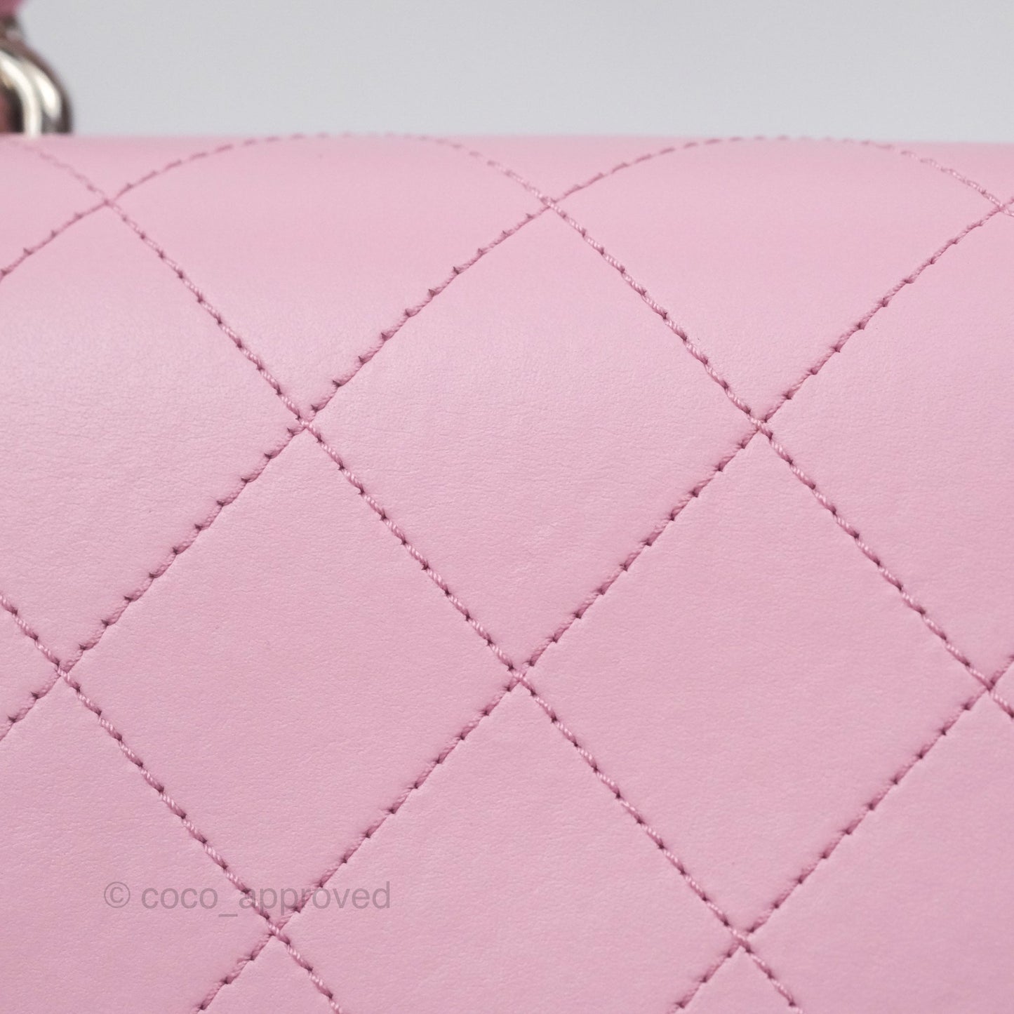 Chanel Stitched Ring My Bag Flap Crossbody Pink Calfskin Silver Hardware