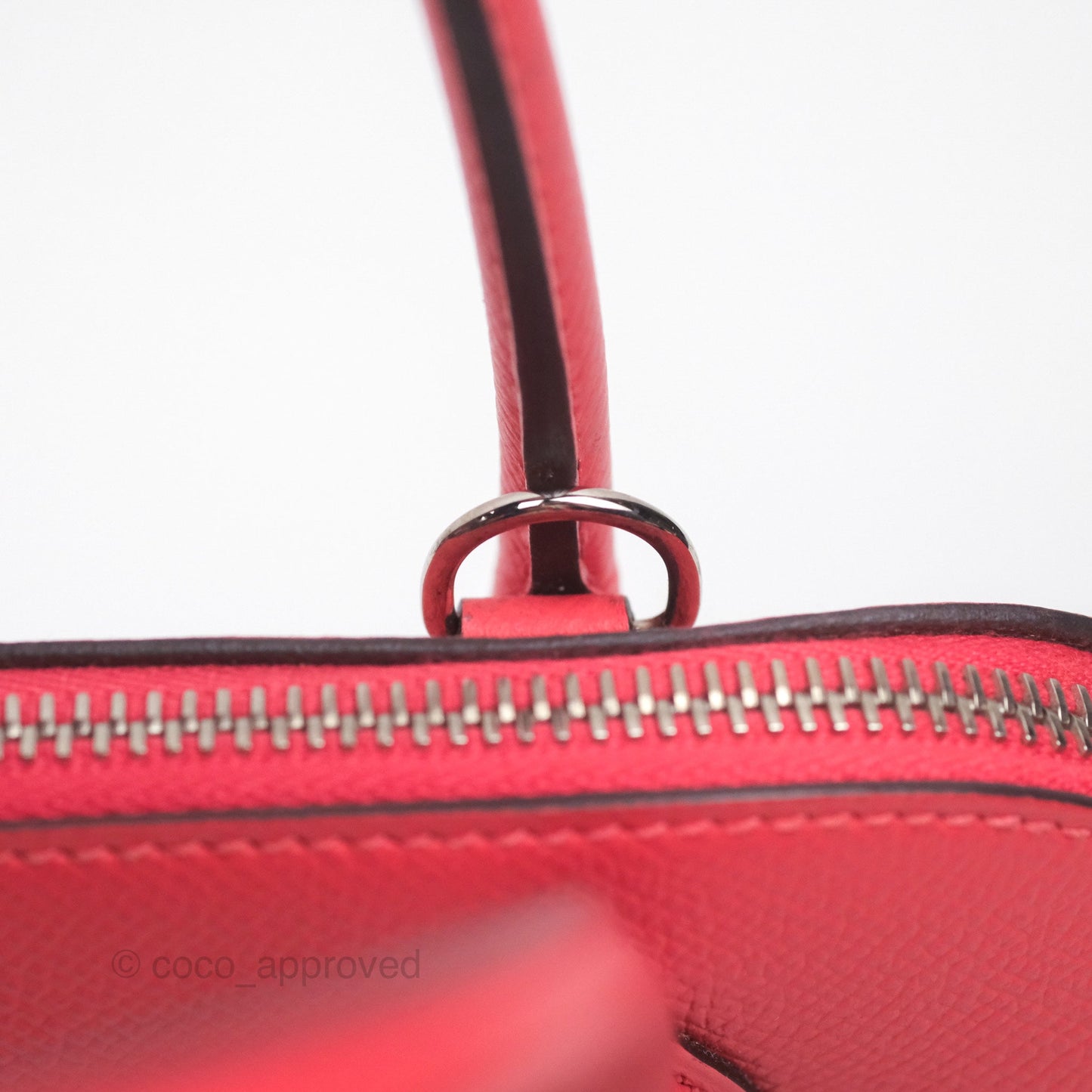 Hermès Bolide 27 Rose Jaipur T5 Epsom Palladium Hardware