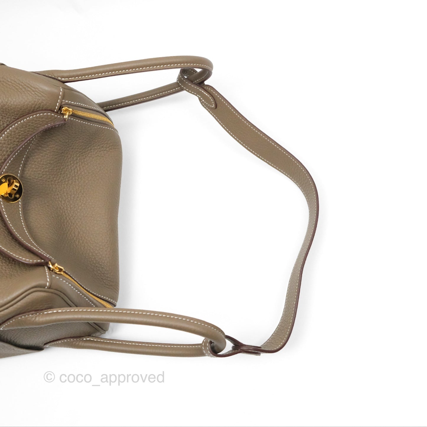 Hermès Lindy 26 Etoupe Clemence Gold Hardware
