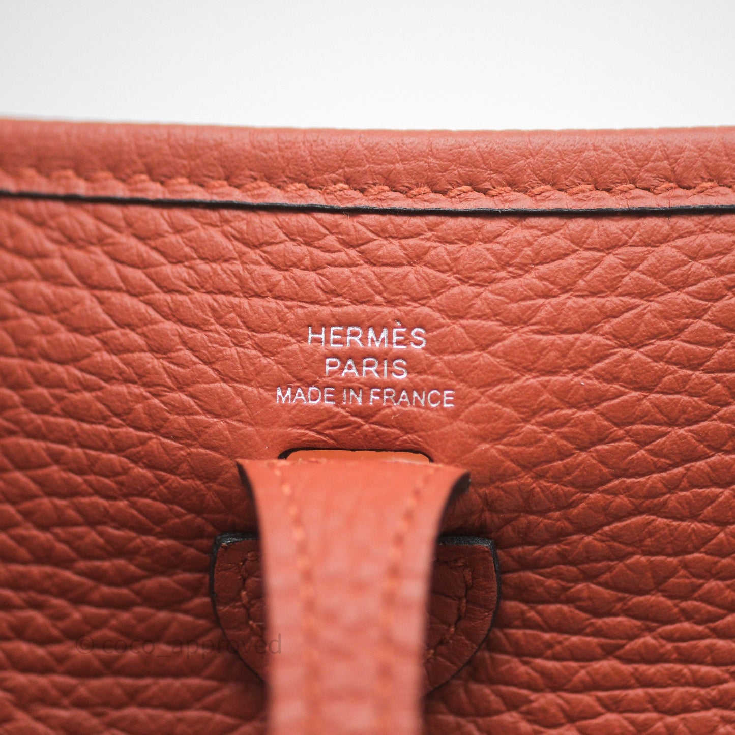Hermès Mini Evelyne 16 Cuivre 6C Clemence Palladium Hardware