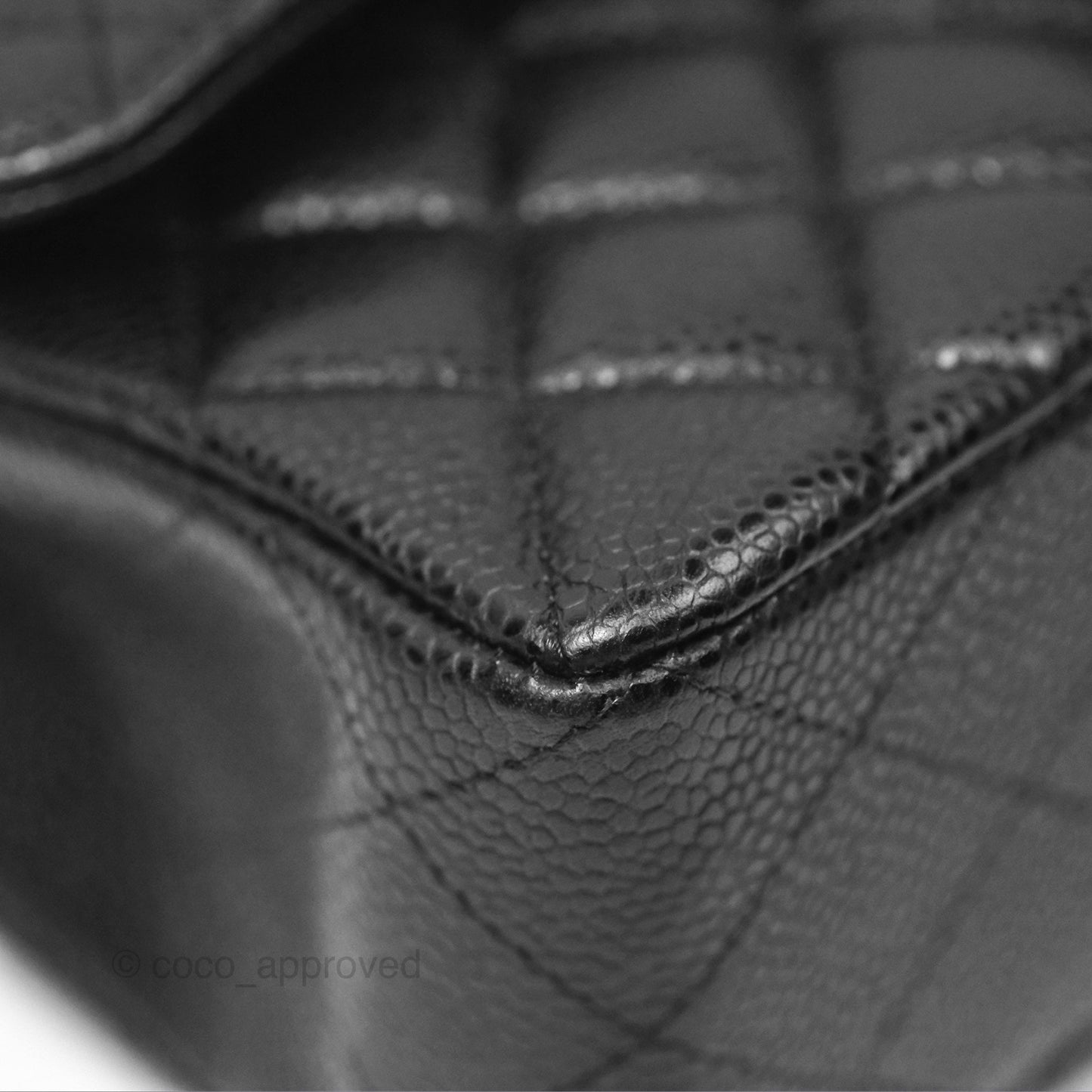 Chanel Small Classic Flap Quilted Black Caviar Silver Hardware