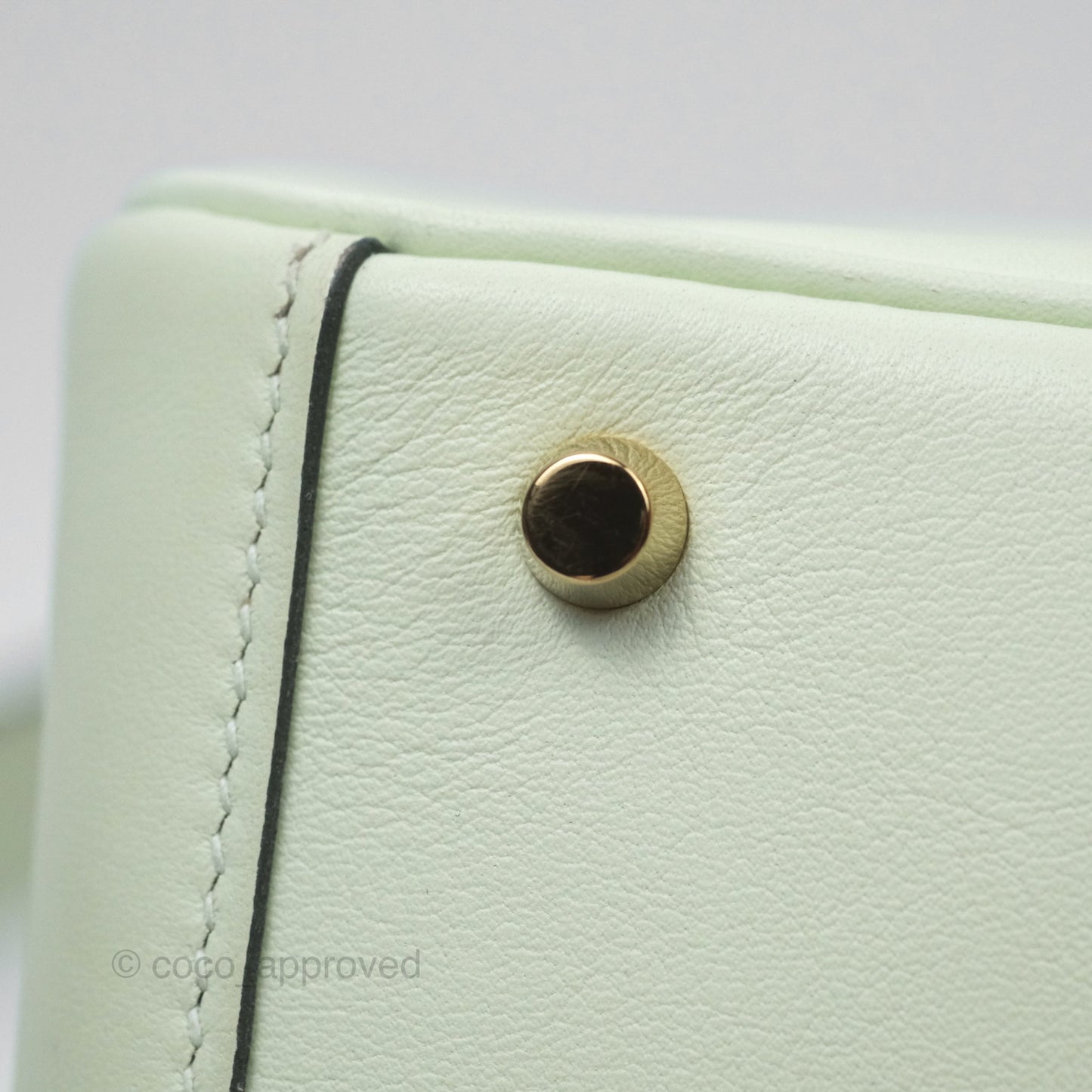Hermès Mini Lindy Touch Vert Fizz 0S Swift Alligator Handle Gold Hardware