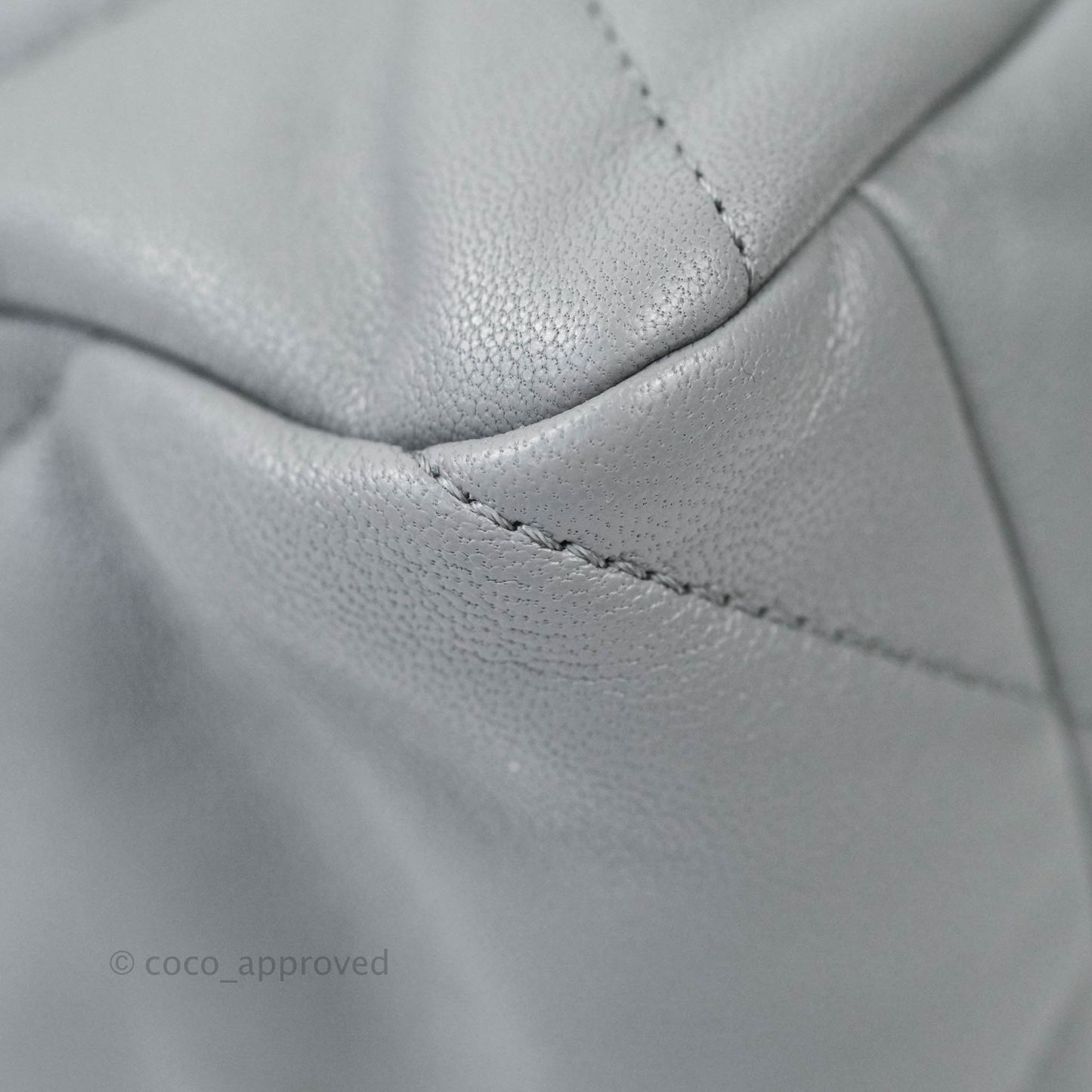 Chanel 19 Medium Grey Mixed Hardware Goatskin