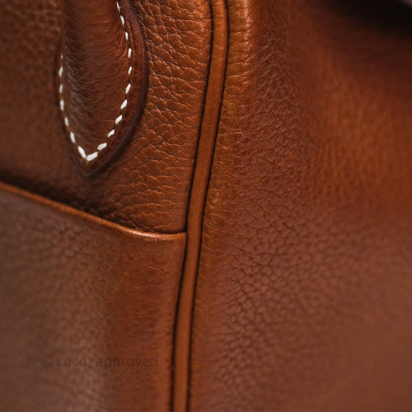 Hermès Mini Lindy 20 Fauve 34 Barenia Gold Hardware