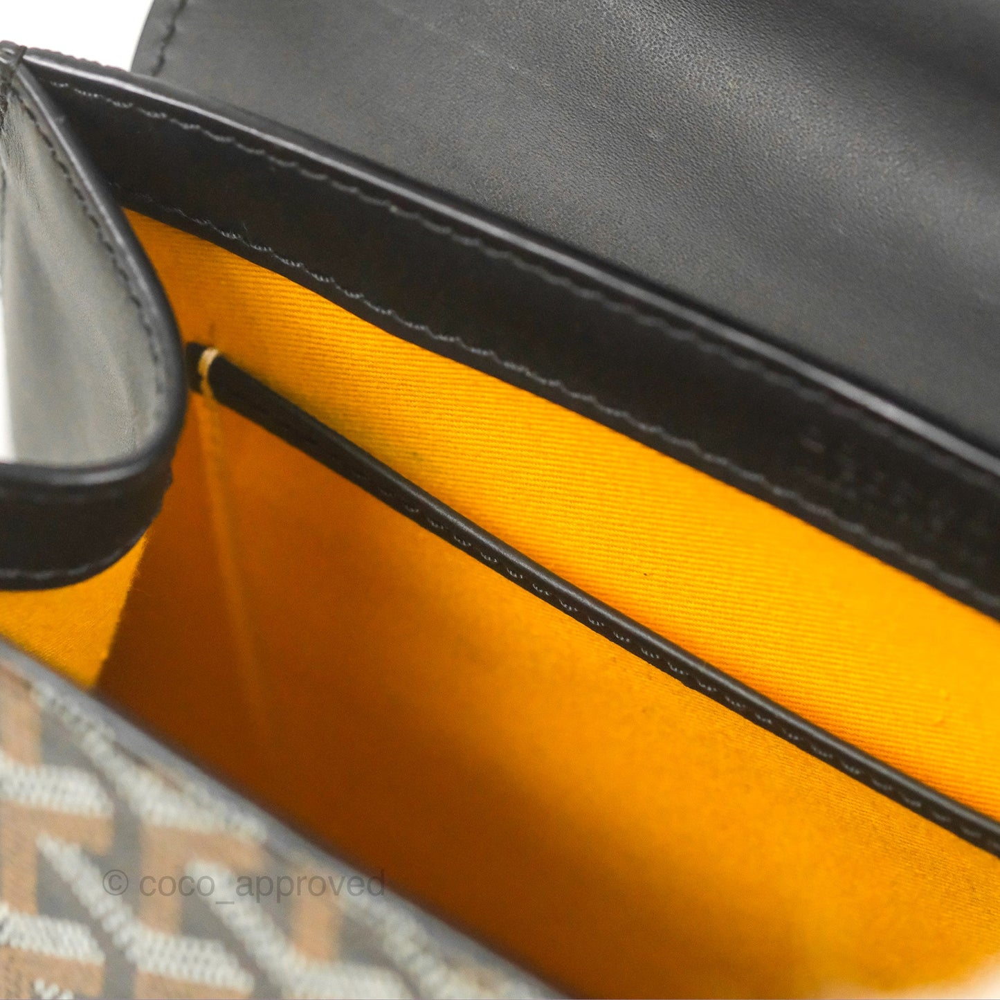 Goyard Saïgon Structuré PM Bag Black Goyardine Canvas