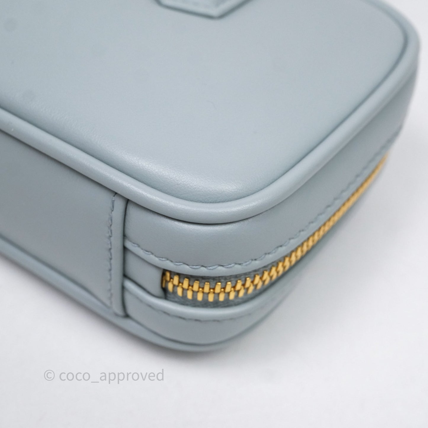 Miu Miu Arcadie Mini Bag Lago Blue Gold Hardware