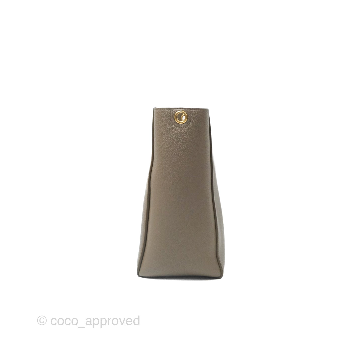 Celine Small Sangle Bucket Bag Taupe Grained Calfskin Gold Hardware