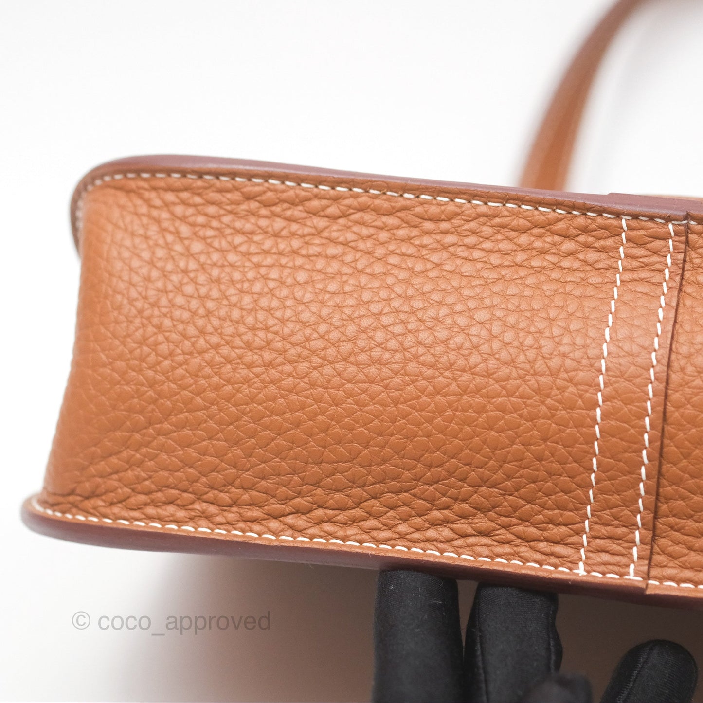 Hermès Halzan 25 Gold Clemence Gold Hardware