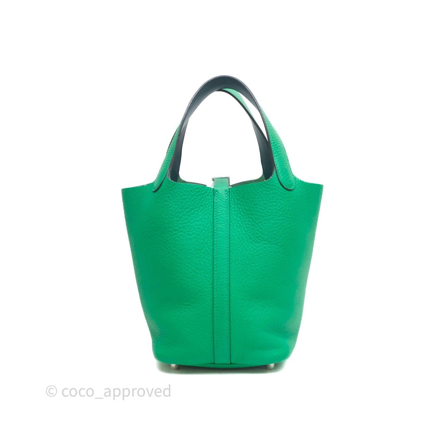 Hermès Picotin 18 Vert Jade 16 Clemence Palladium Hardware