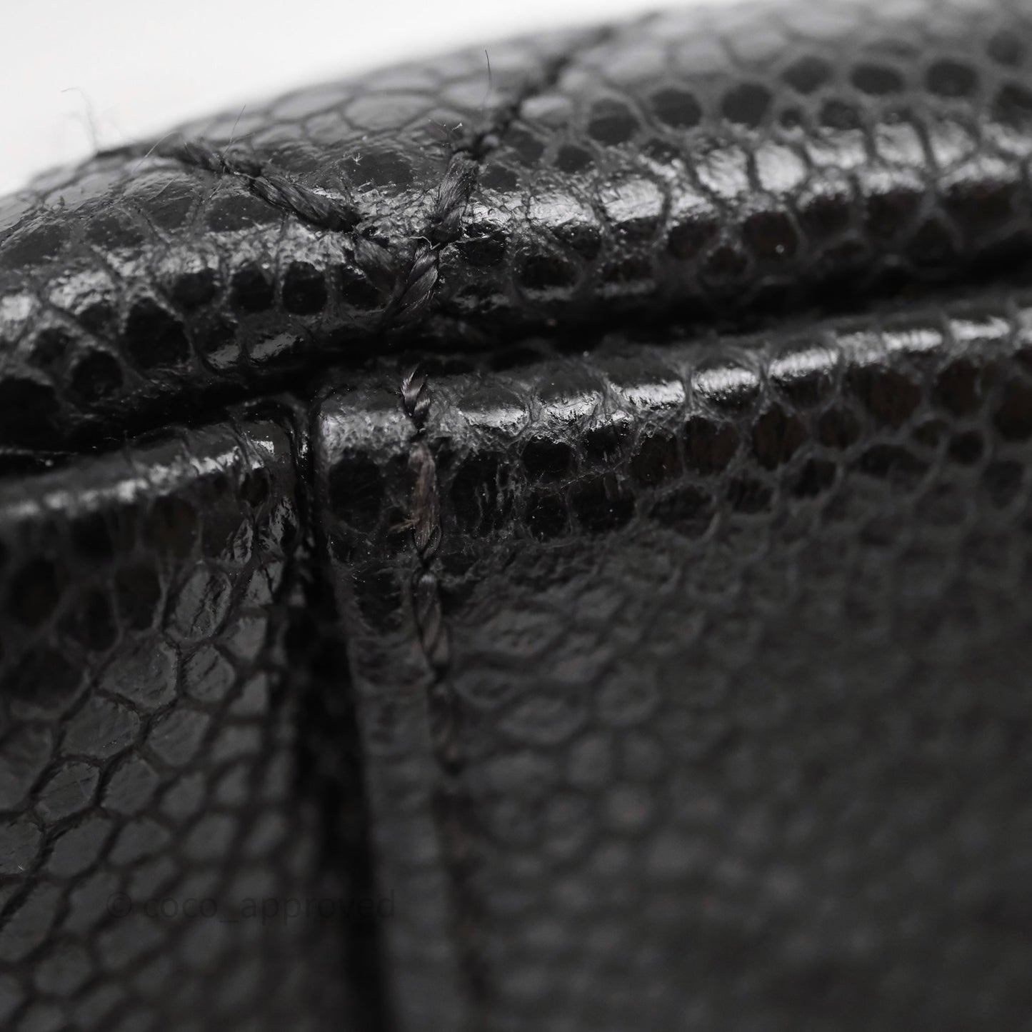 Chanel GST Black Caviar Silver Hardware