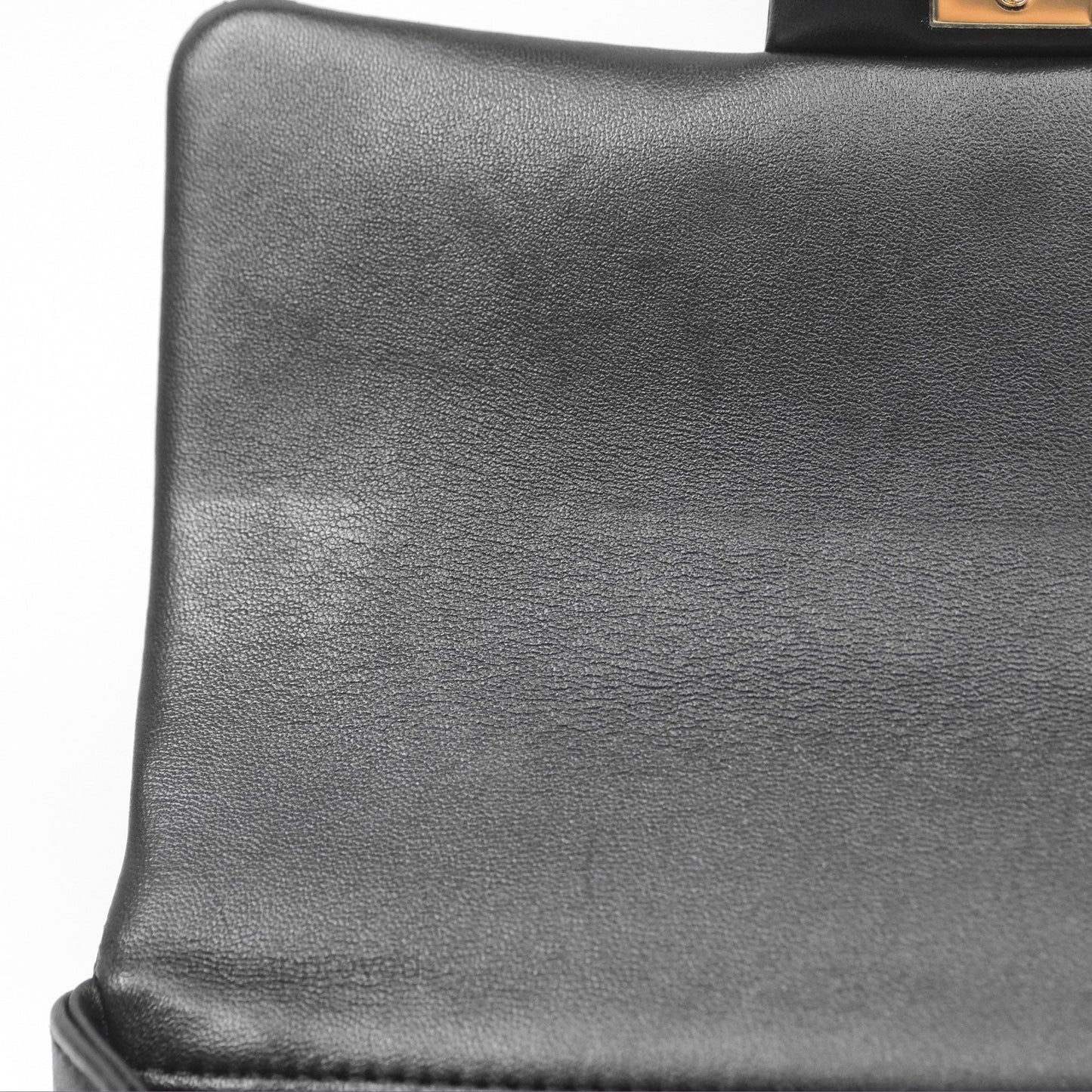 Chanel Top Handle Mini Rectangular Flap Bag Black Lambskin Gold Hardware