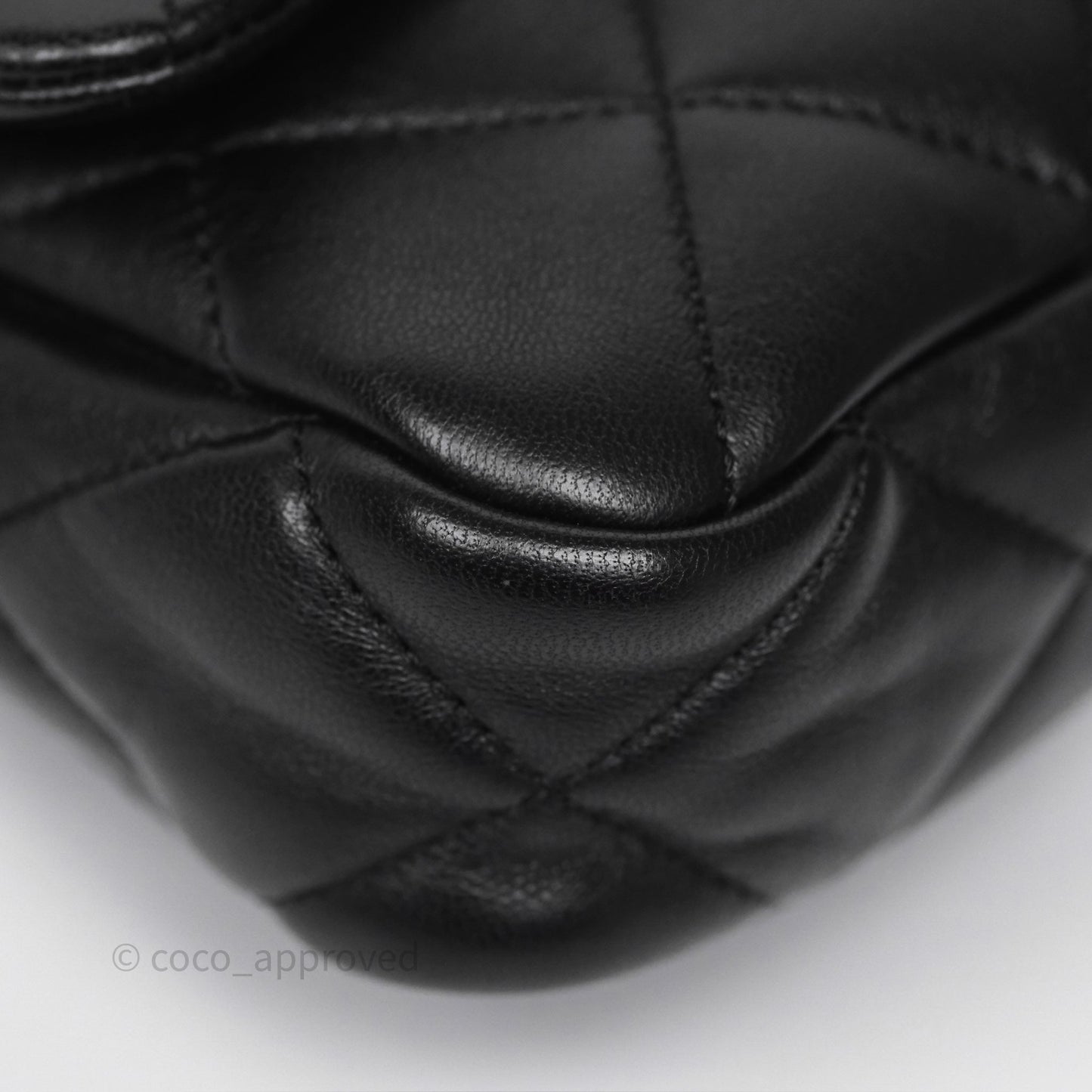 Chanel Small Funky Town Black Lambskin Aged Gold Hardware