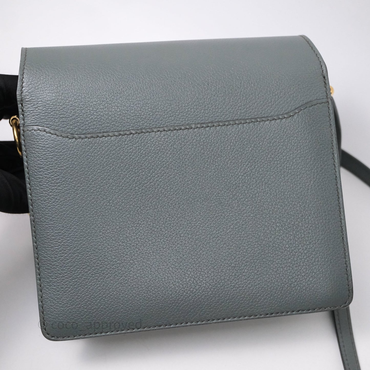 Hermès Roulis Mini 18 Vert Amancde 63 Evercolor Gold Hardware