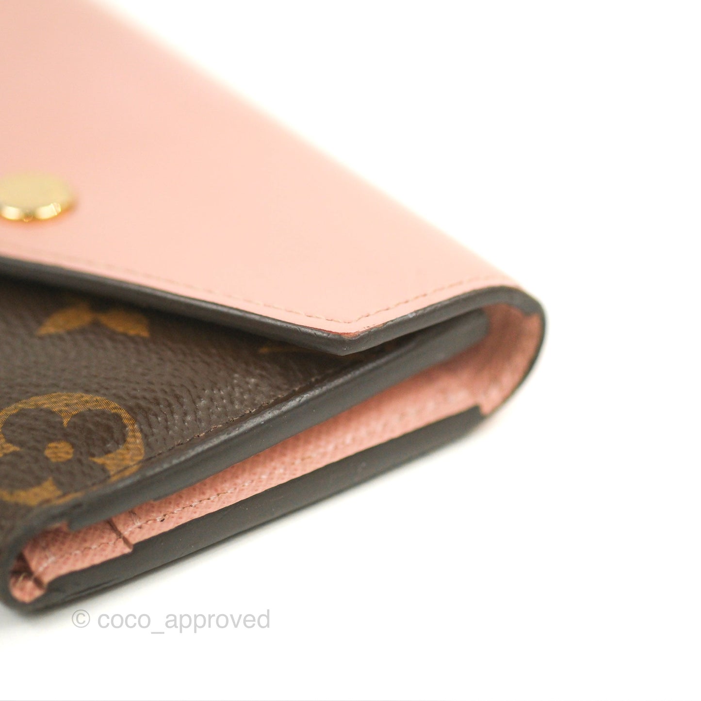Louis Vuitton Zoé Wallet Rose Monogram Canvas