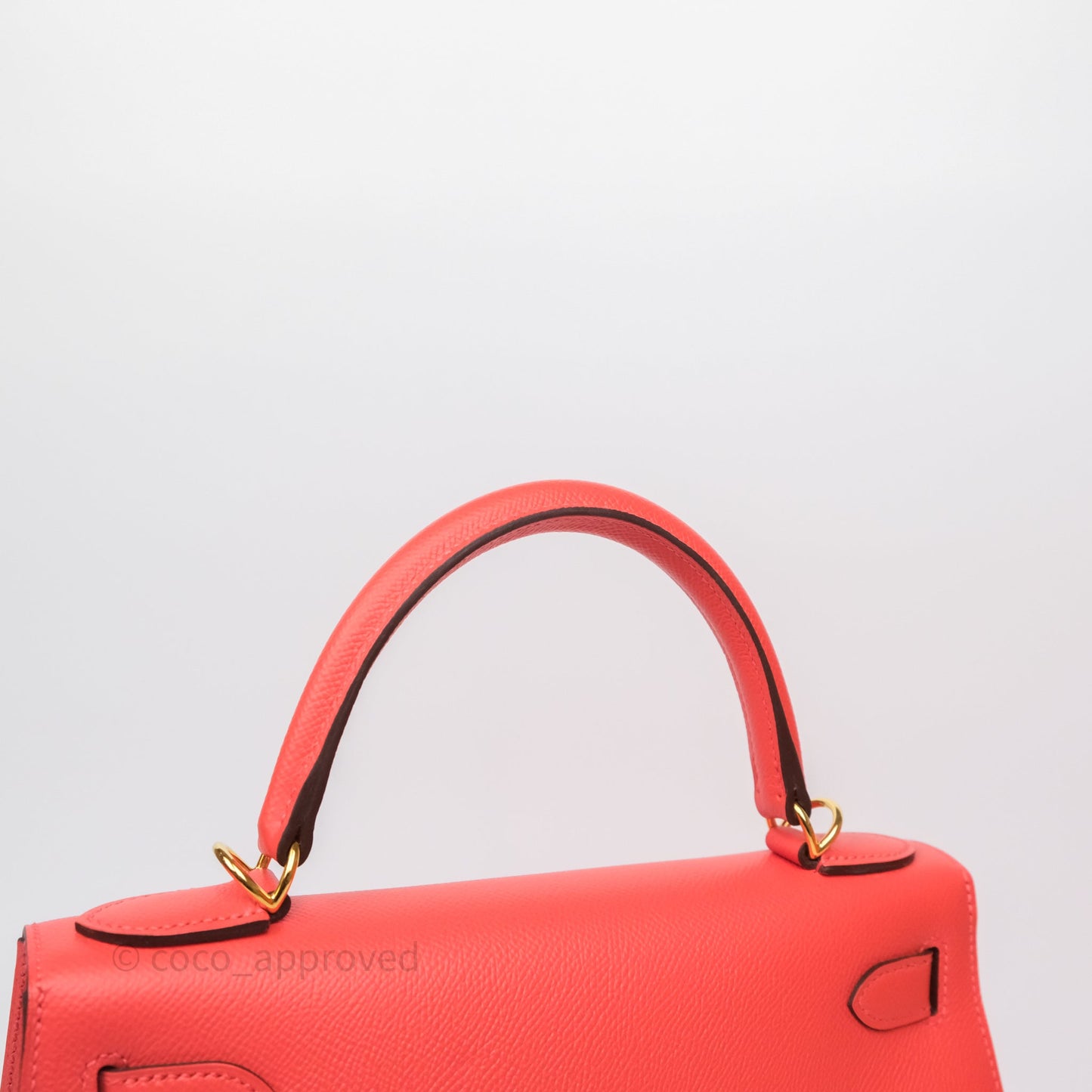Hermès Sellier Kelly 28 Rose Jaipur Epsom Gold Hardware